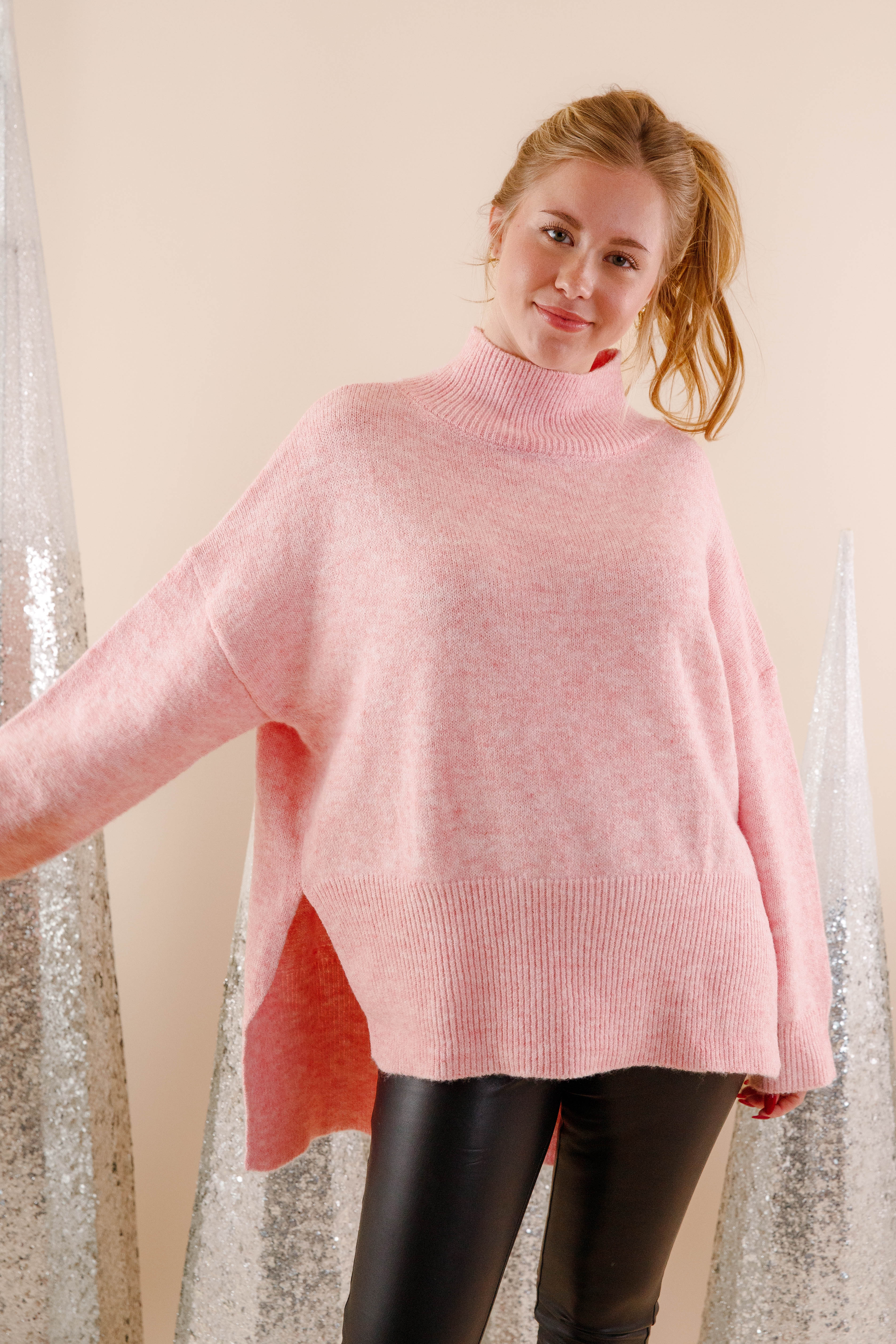 FINAL SALE: Cozy Activities Sweater-Blush