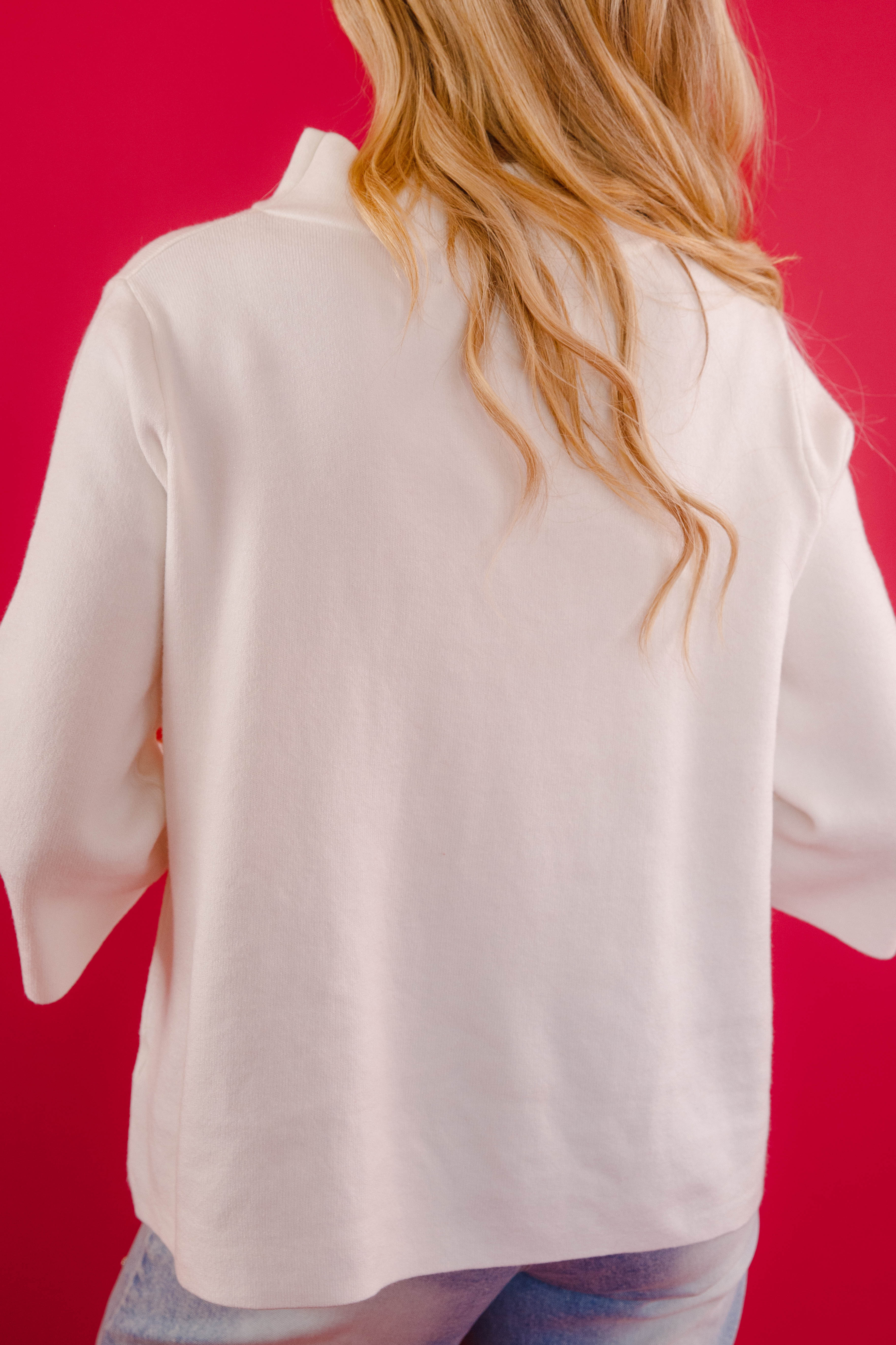 FINAL SALE: Being Polite Sweater-White