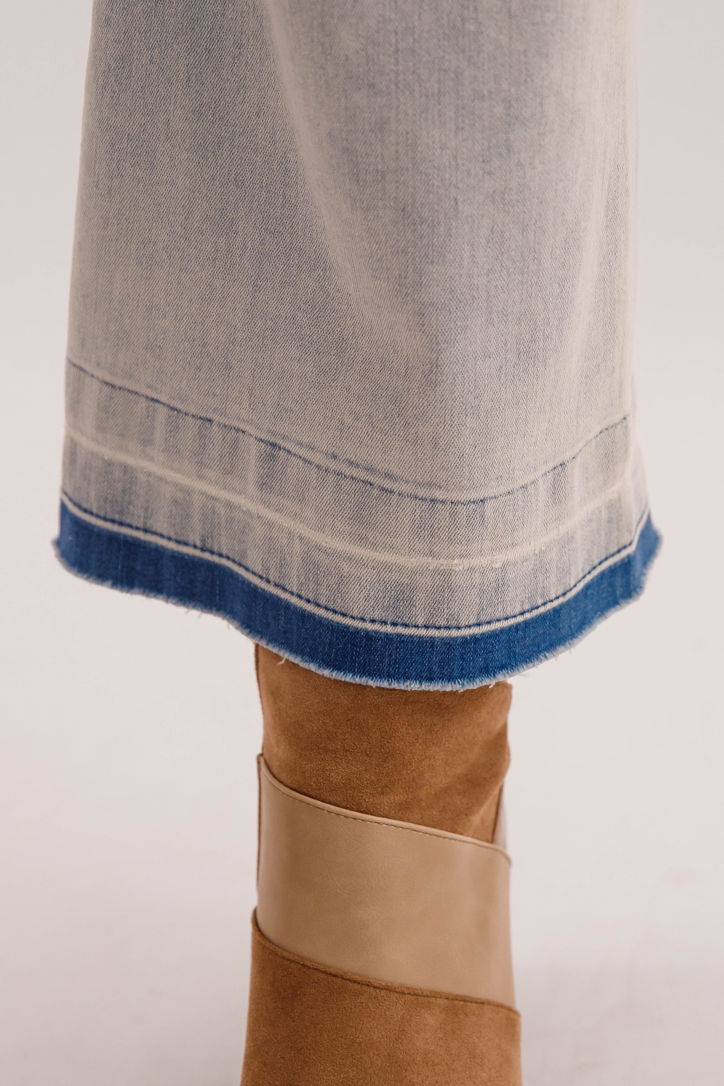 Faded Details Denim