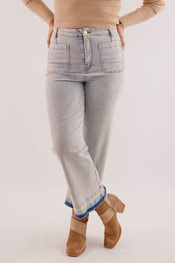 Faded Details Denim