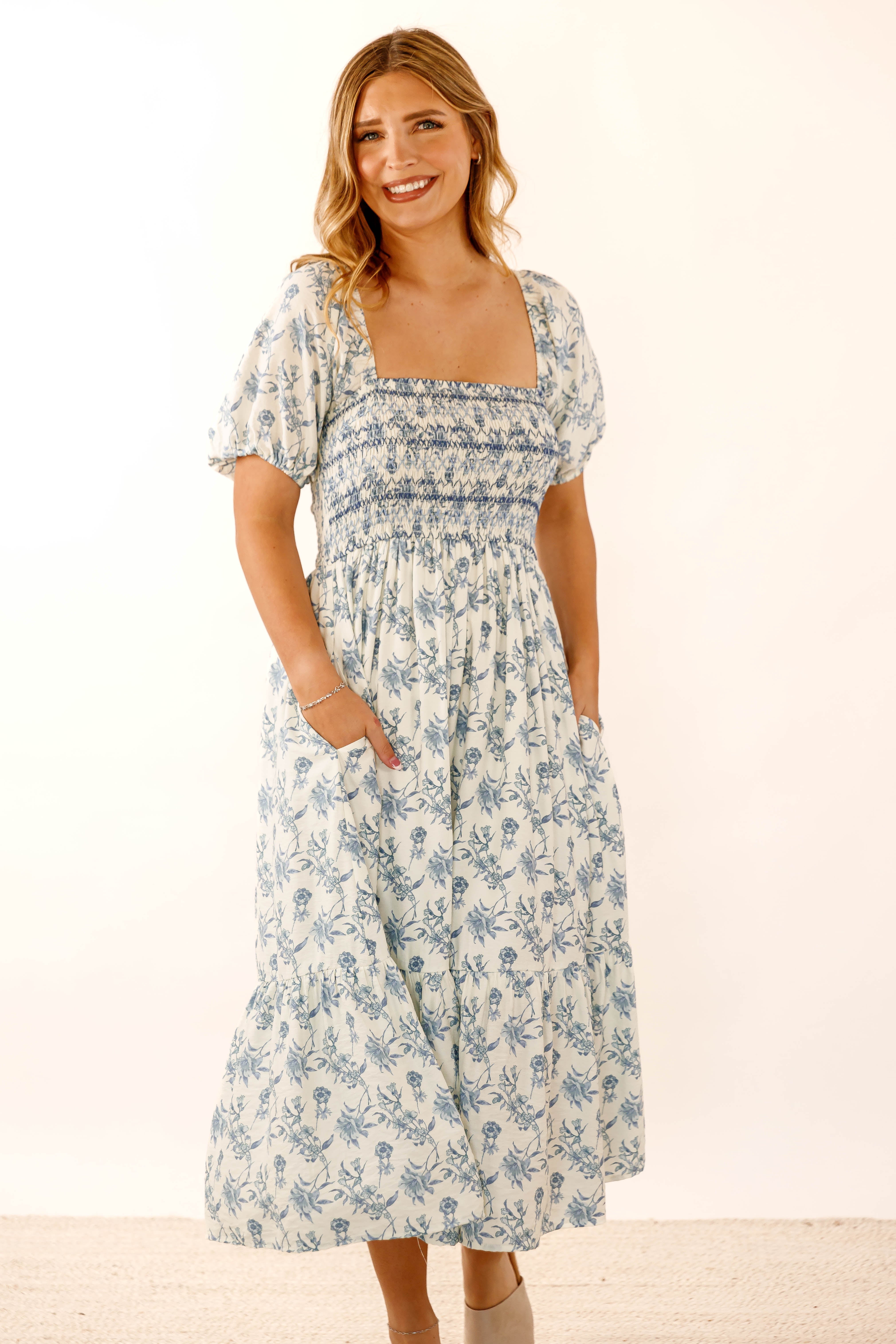 Always Close To Home Midi Dress