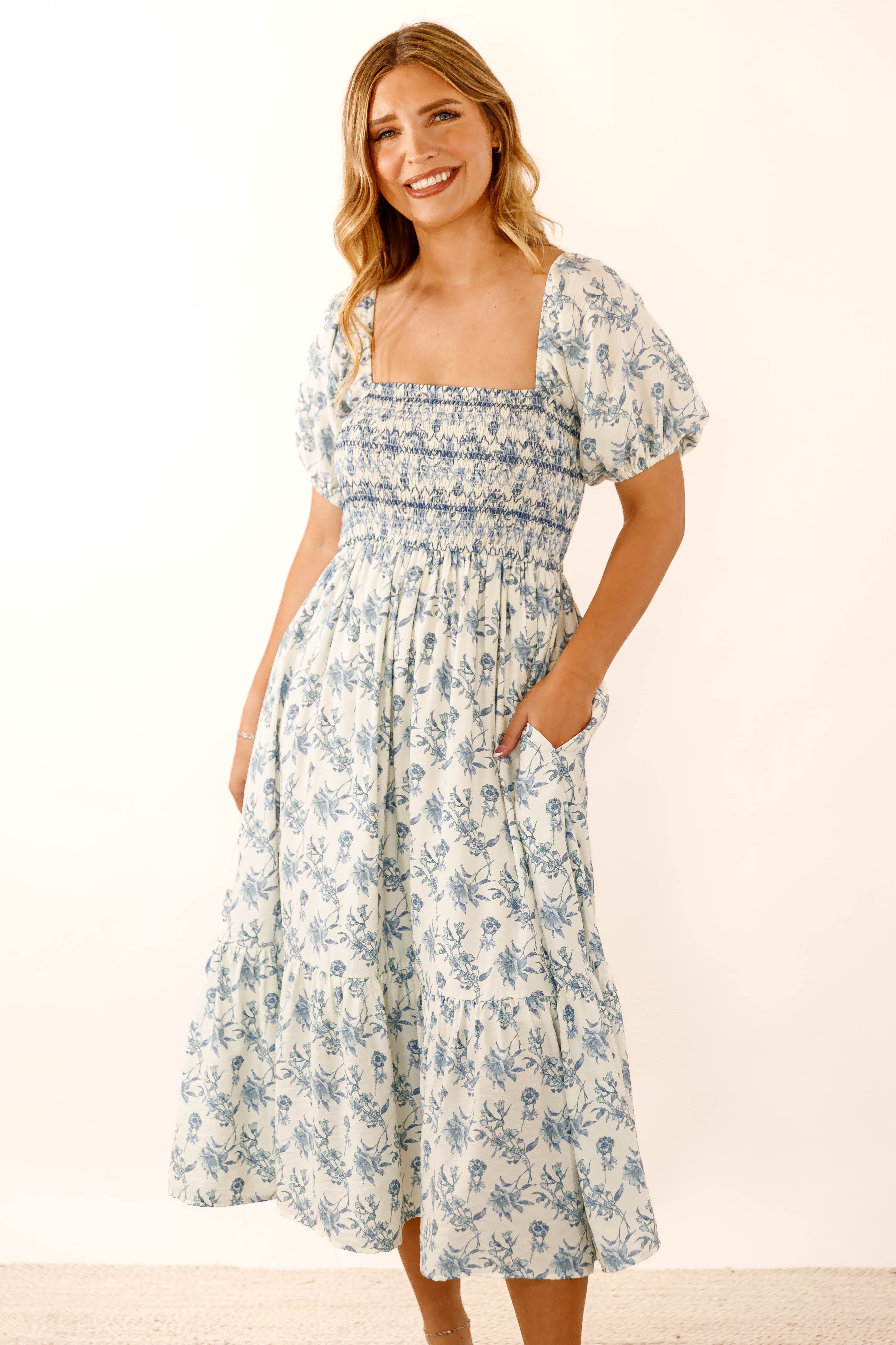 Always Close To Home Midi Dress