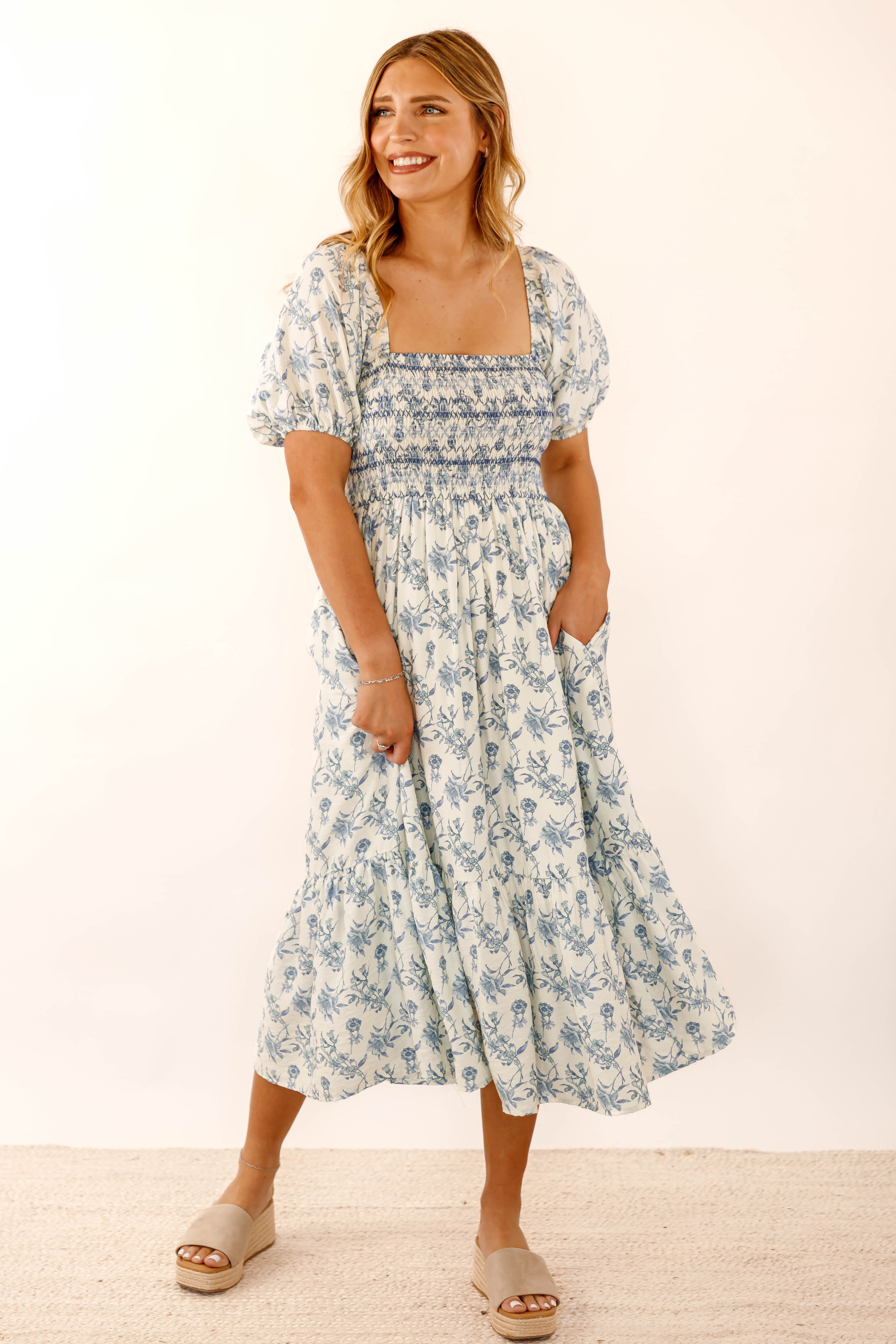 Always Close To Home Midi Dress