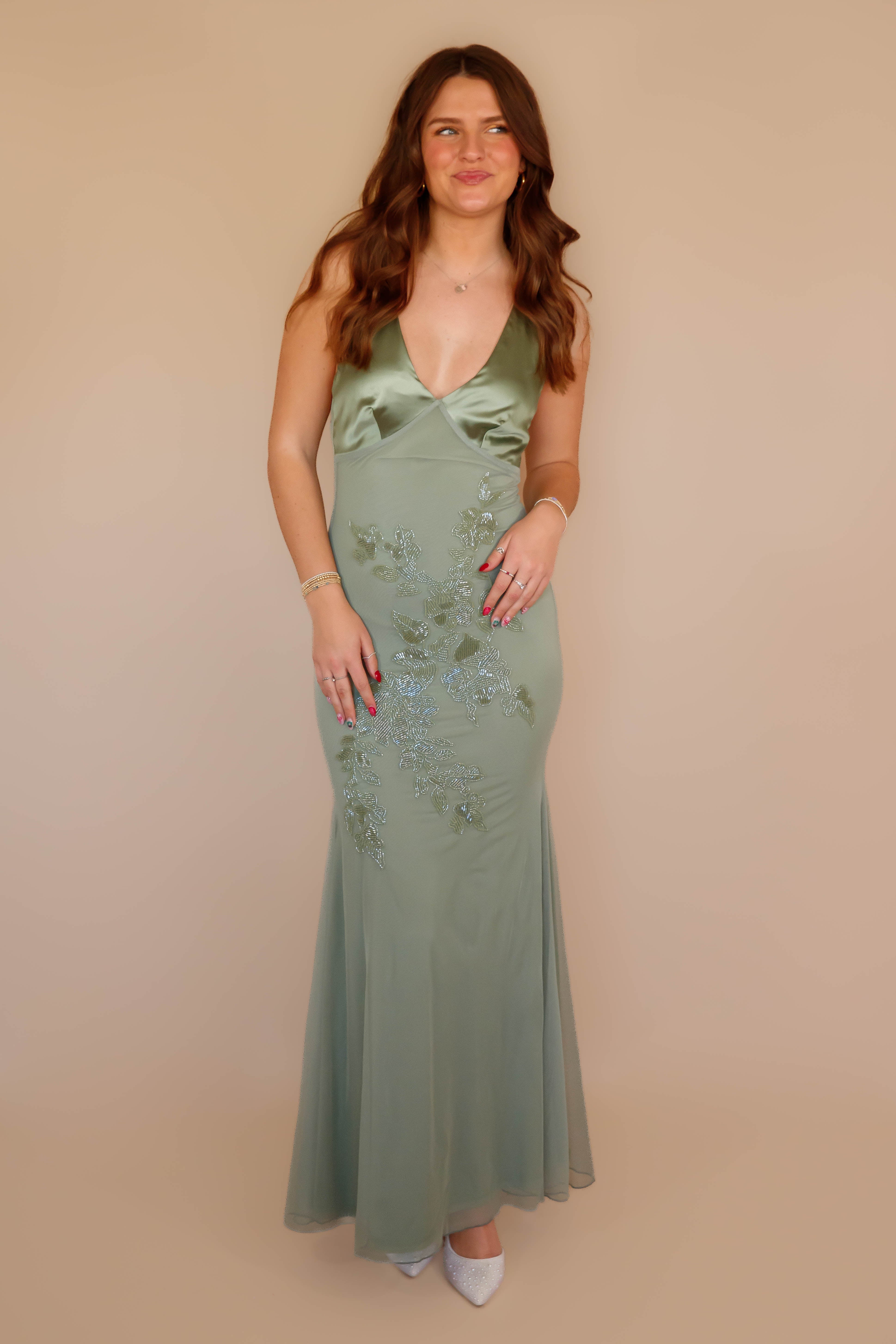 Time To Flourish Beaded Maxi Dress