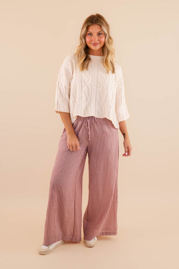 Wrapped In It Pants-Blush