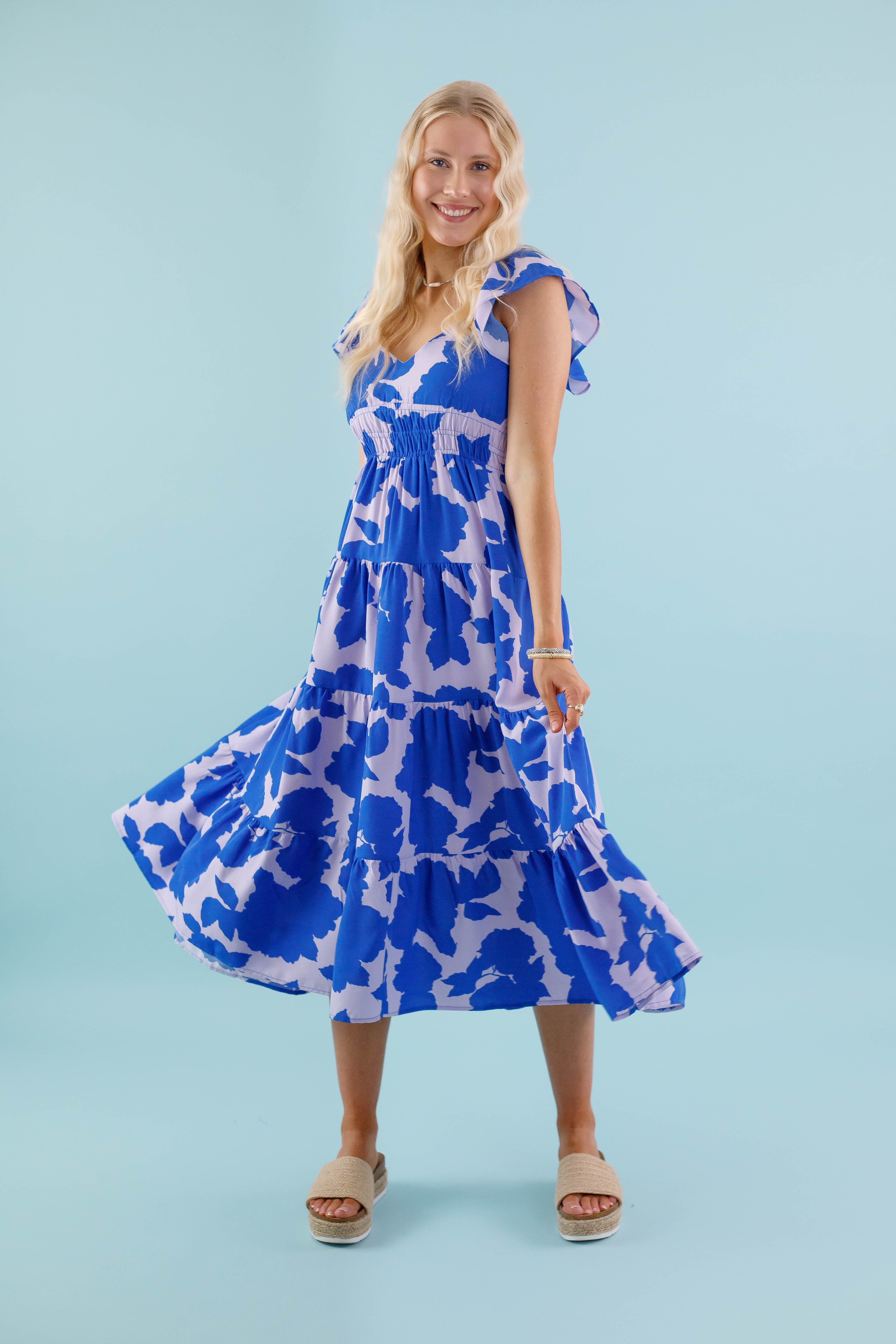 FINAL SALE: Dancing In The City Midi Dress