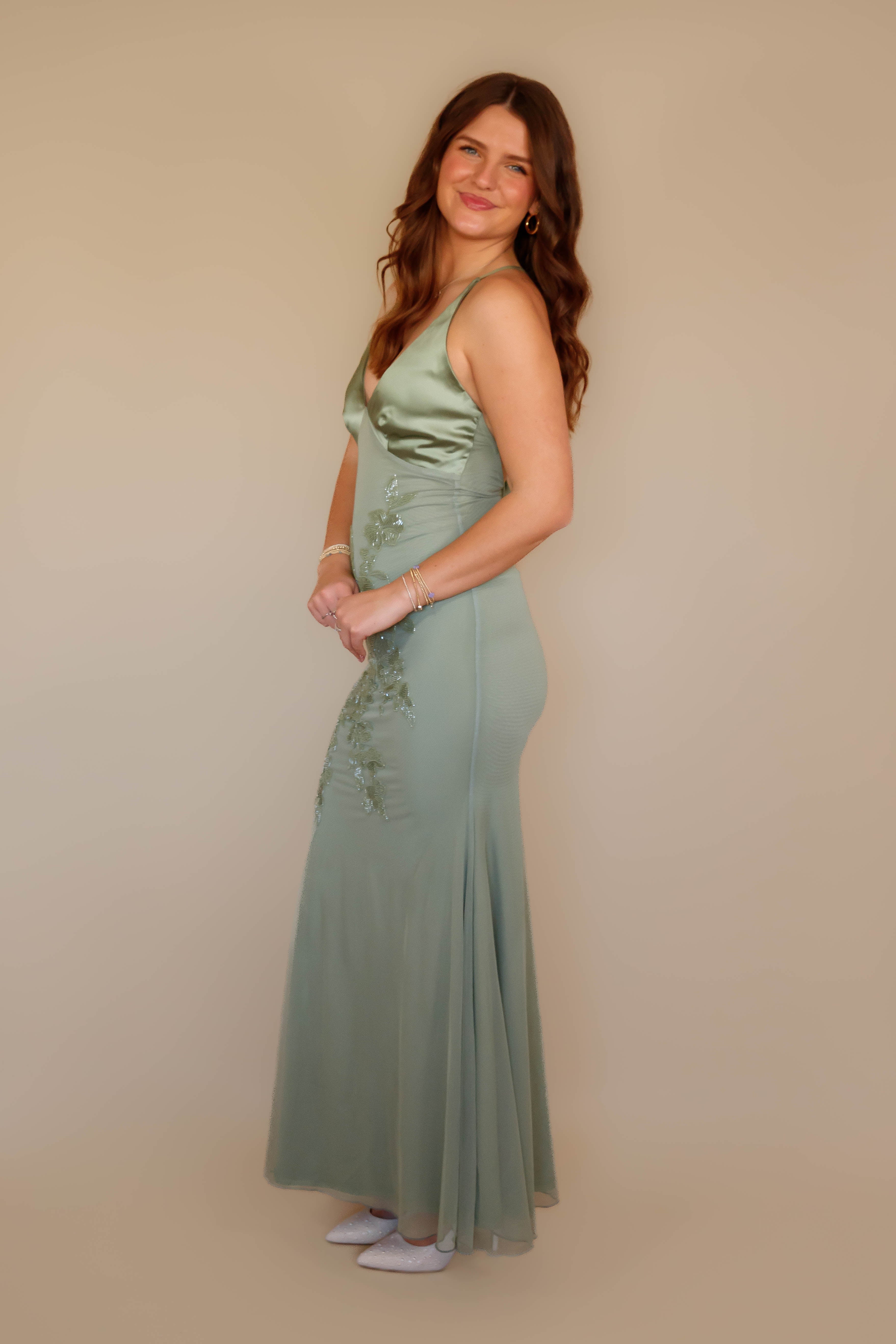 Time To Flourish Beaded Maxi Dress
