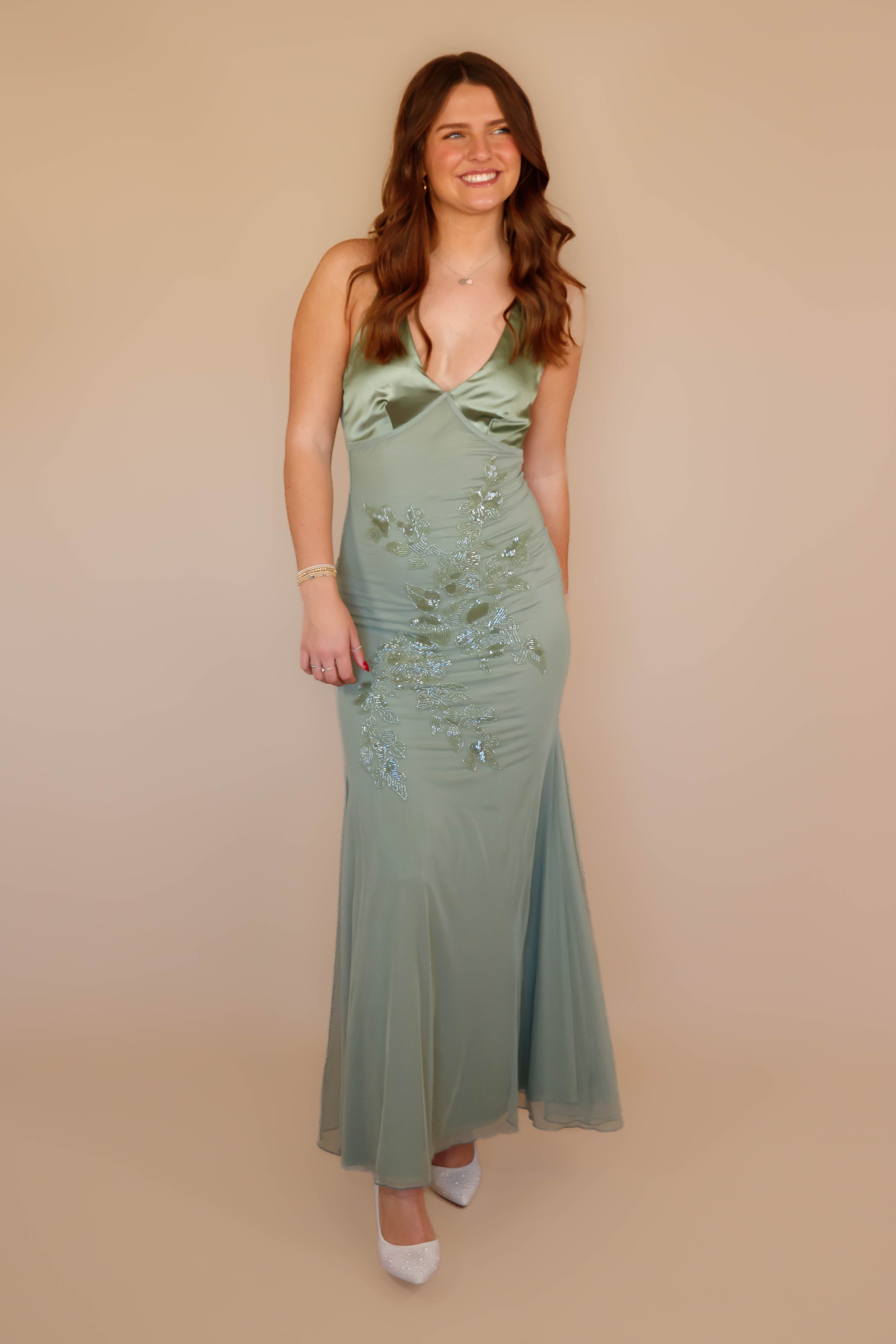 Time To Flourish Beaded Maxi Dress