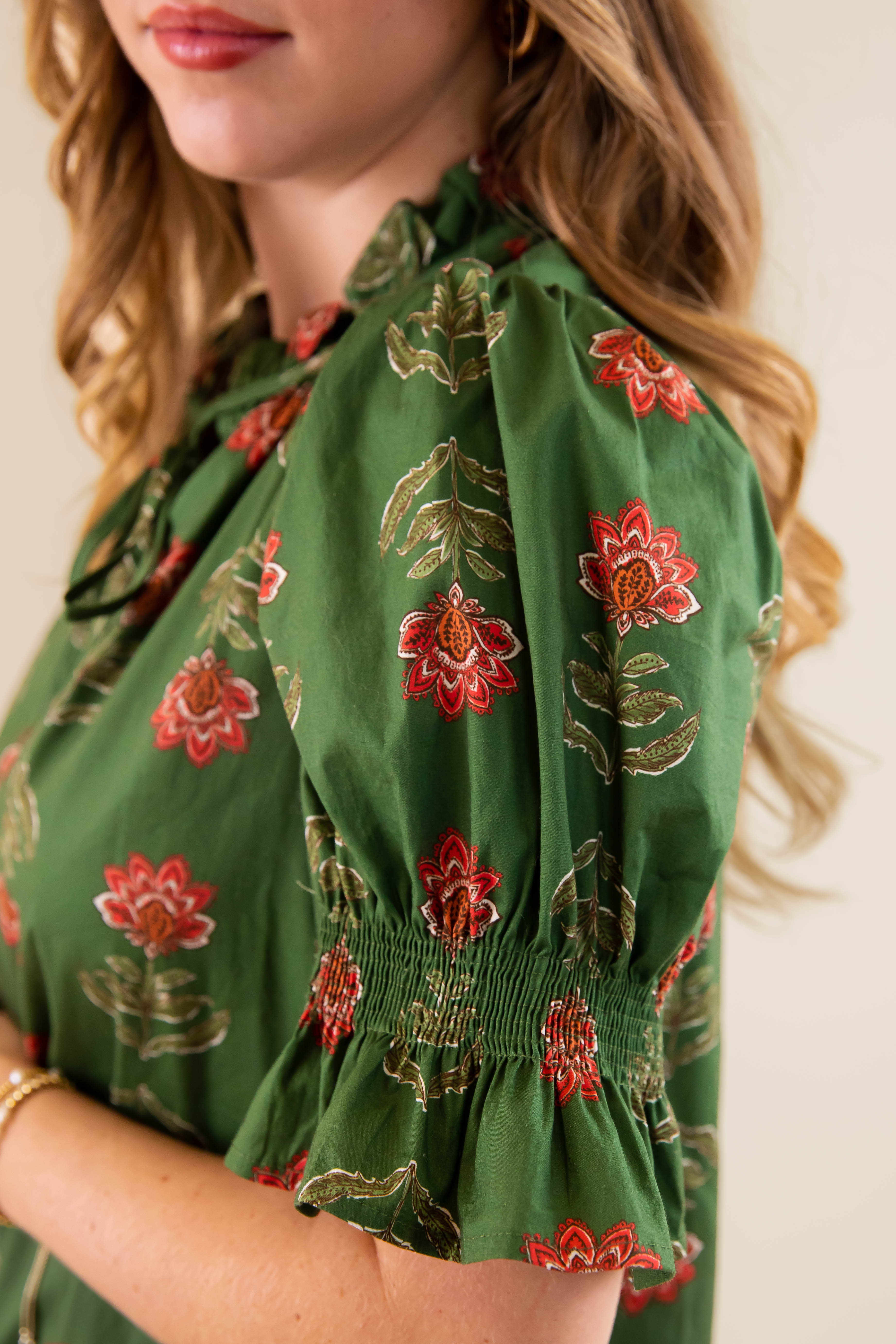 What I Imagined Dress-Olive