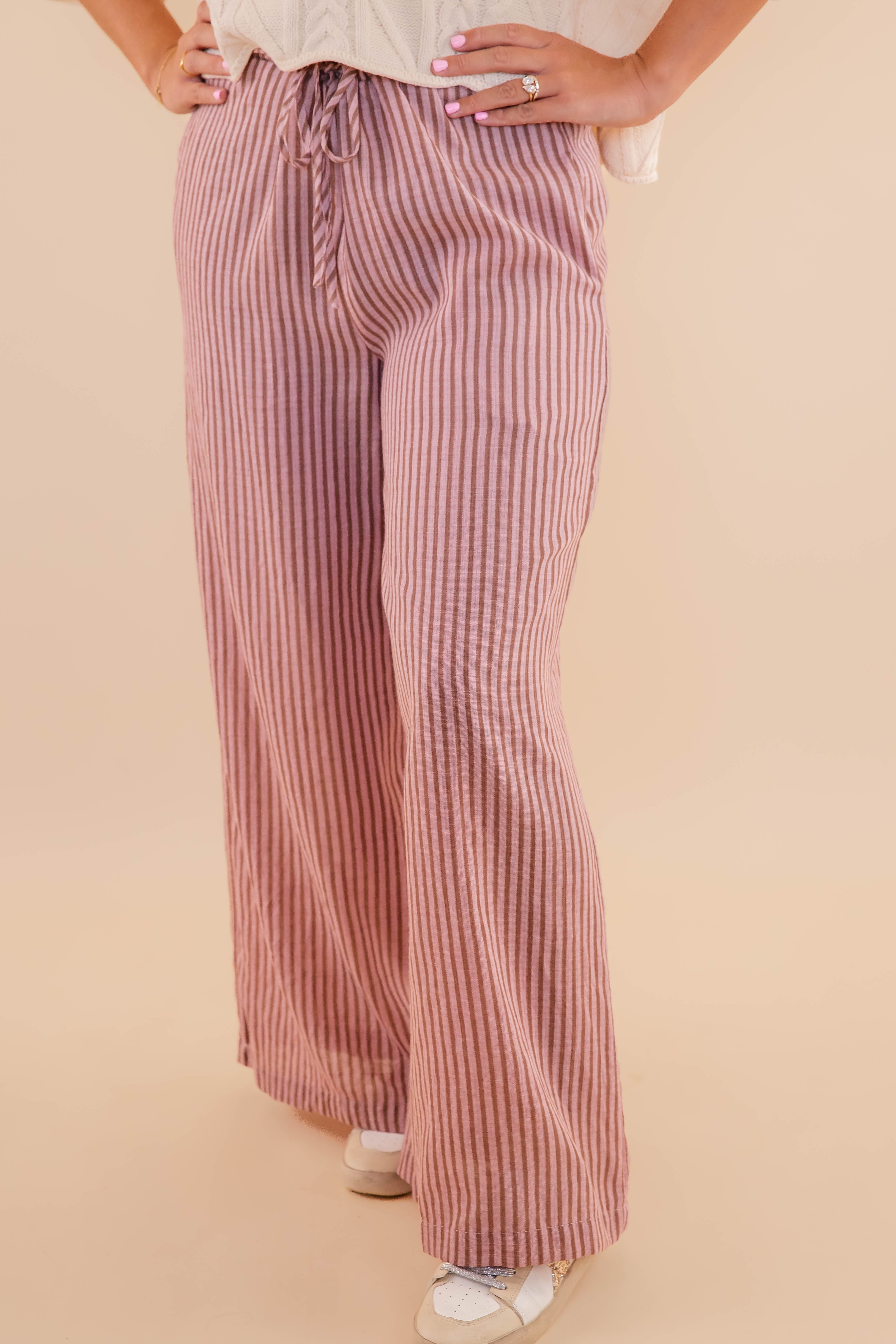 Wrapped In It Pants-Blush