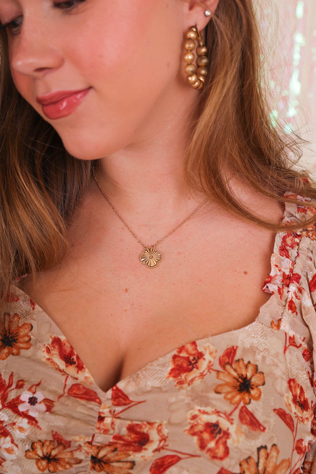FINAL SALE: Living Glamorously Necklace-Gold