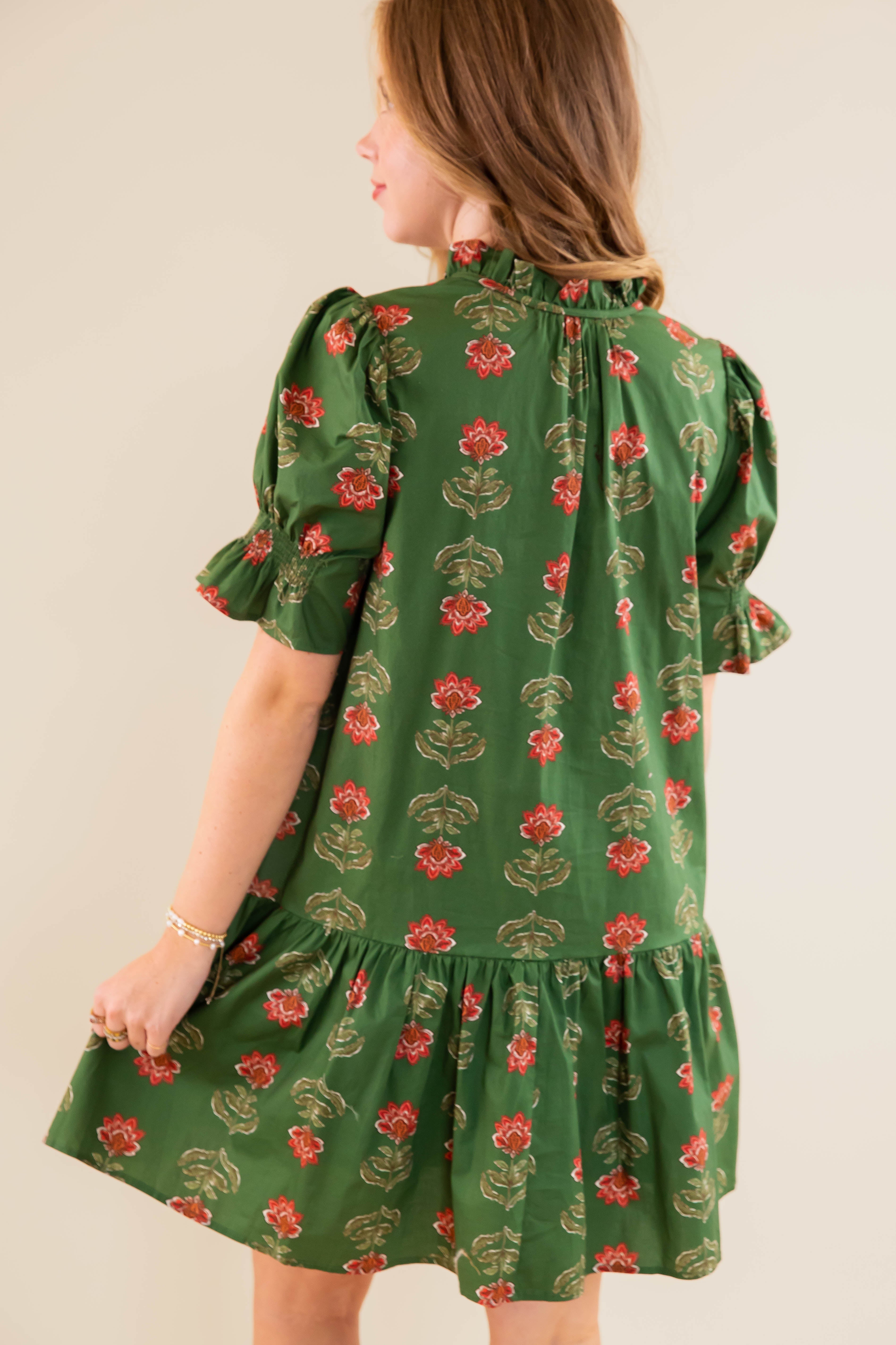 What I Imagined Dress-Olive