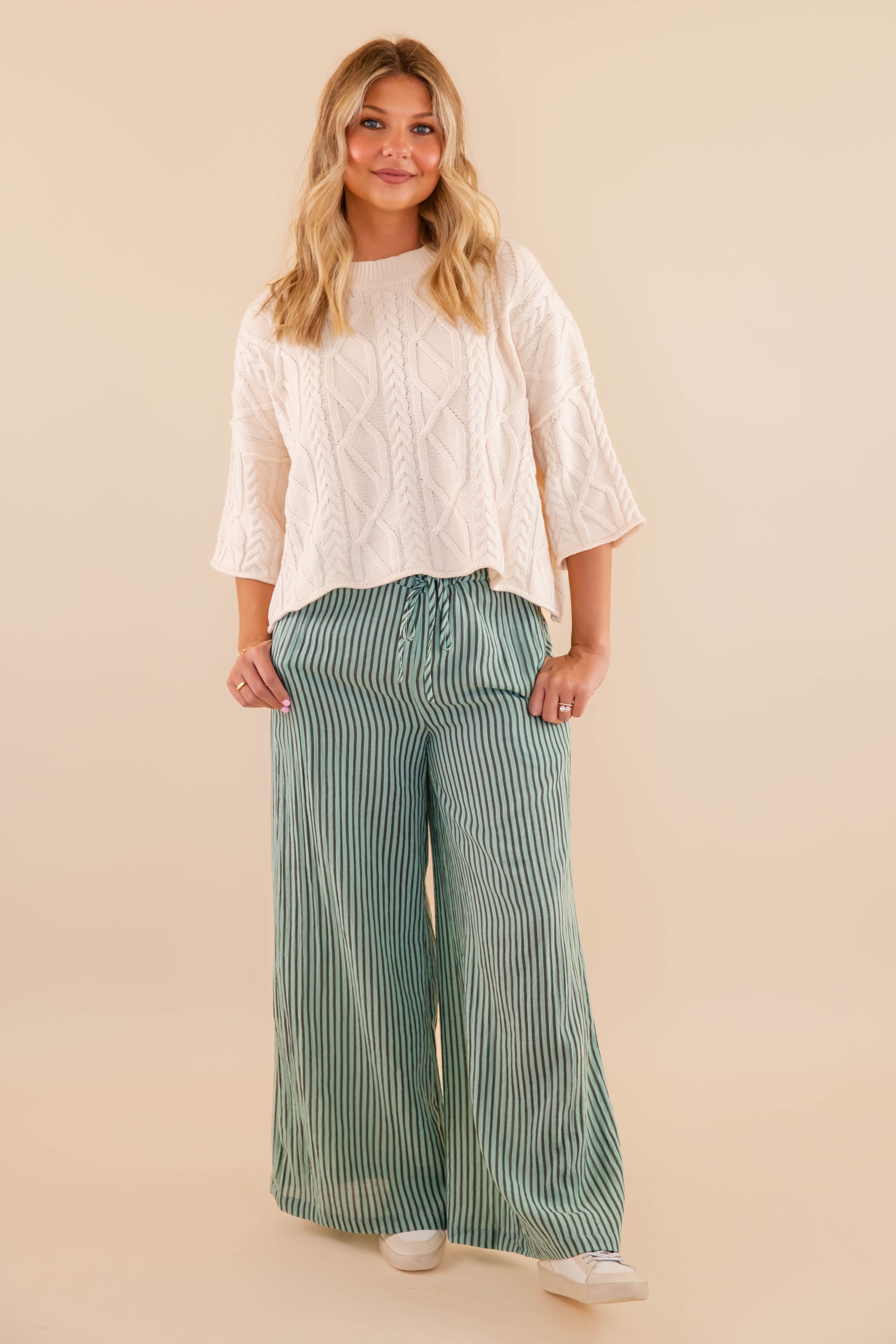 Wrapped In It Pants-Mint