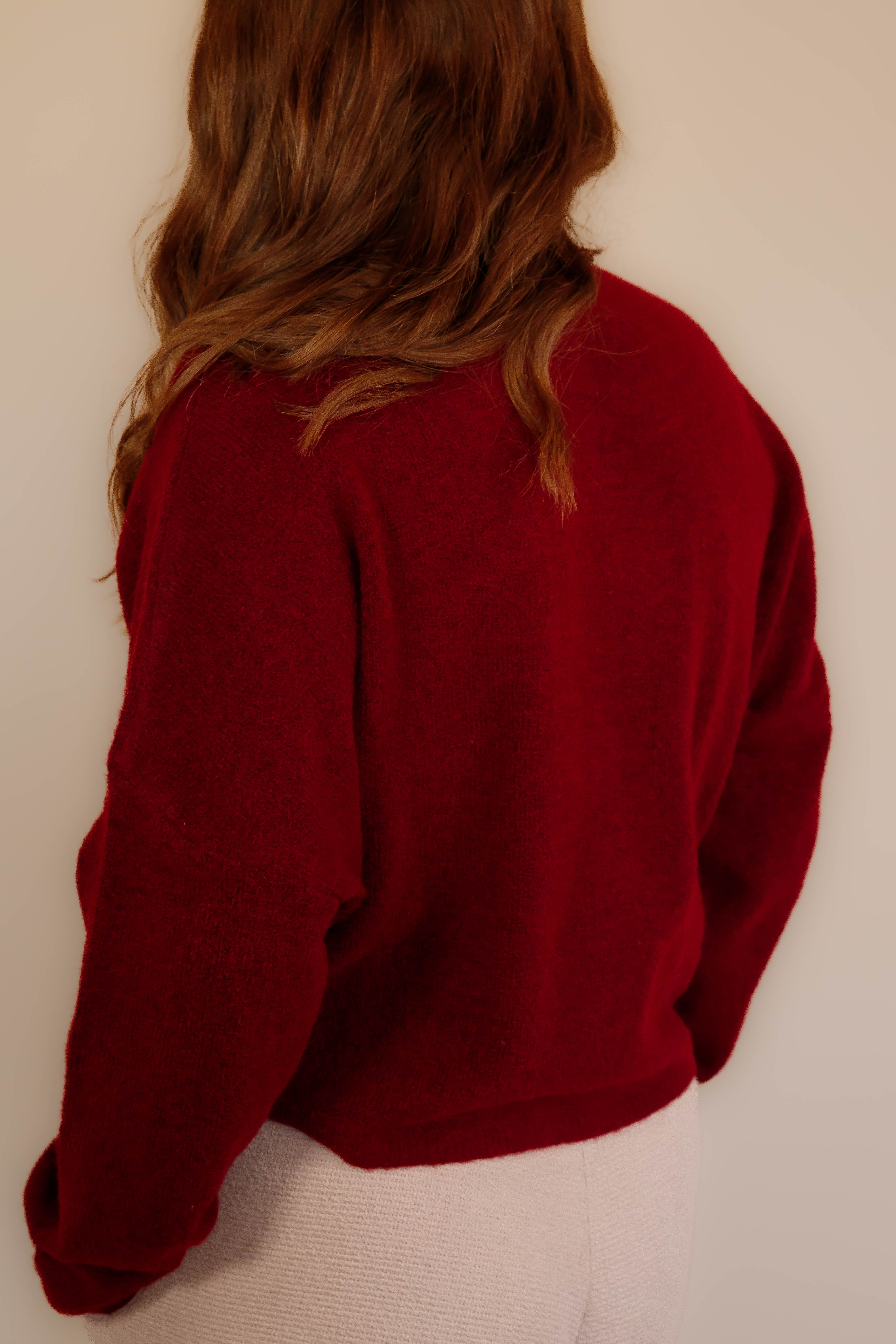 Back To My Old Ways Cardigan-Wine