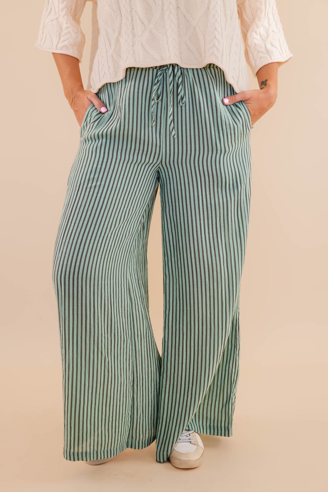 Wrapped In It Pants-Mint