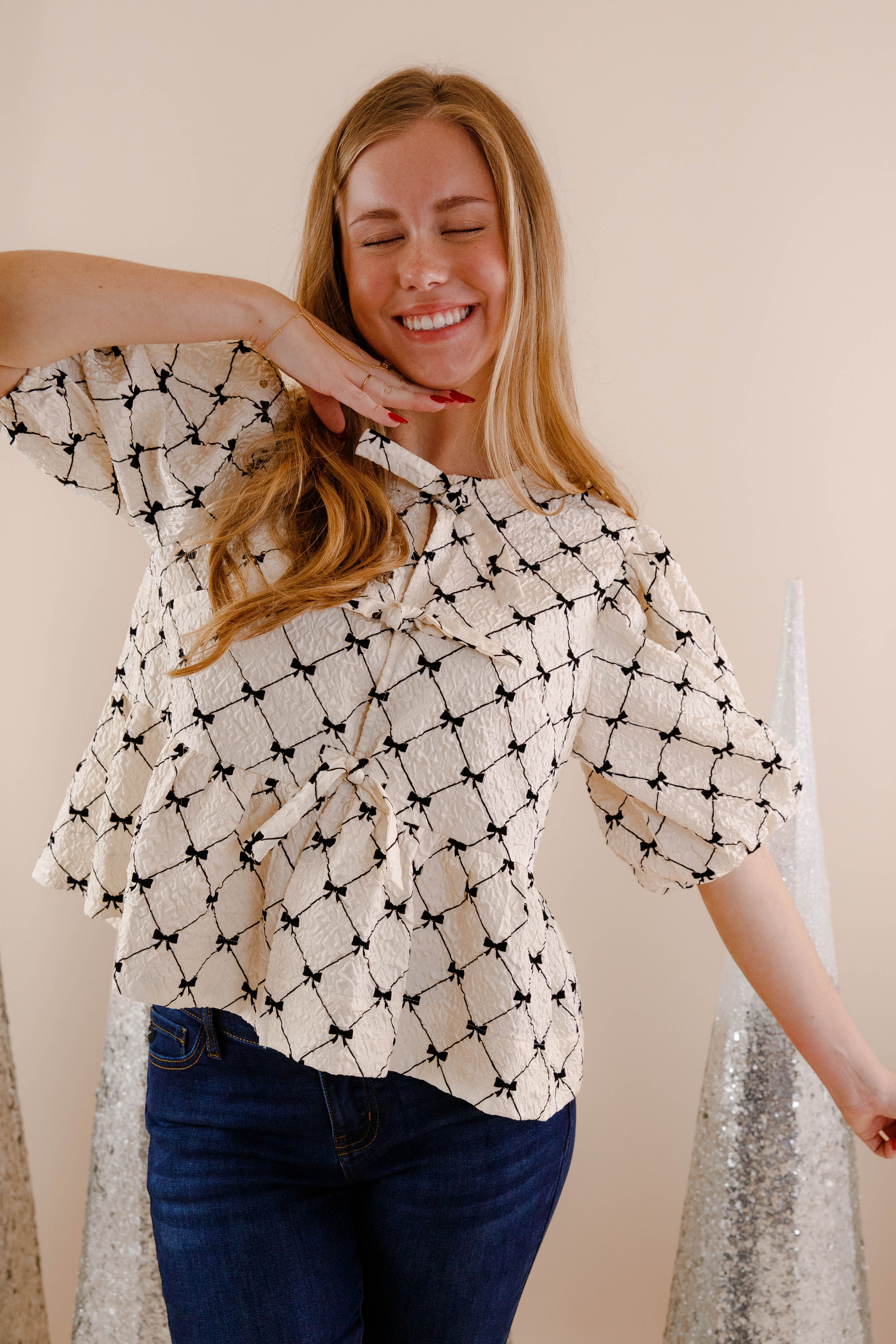 FINAL SALE: Bow Down Blouse