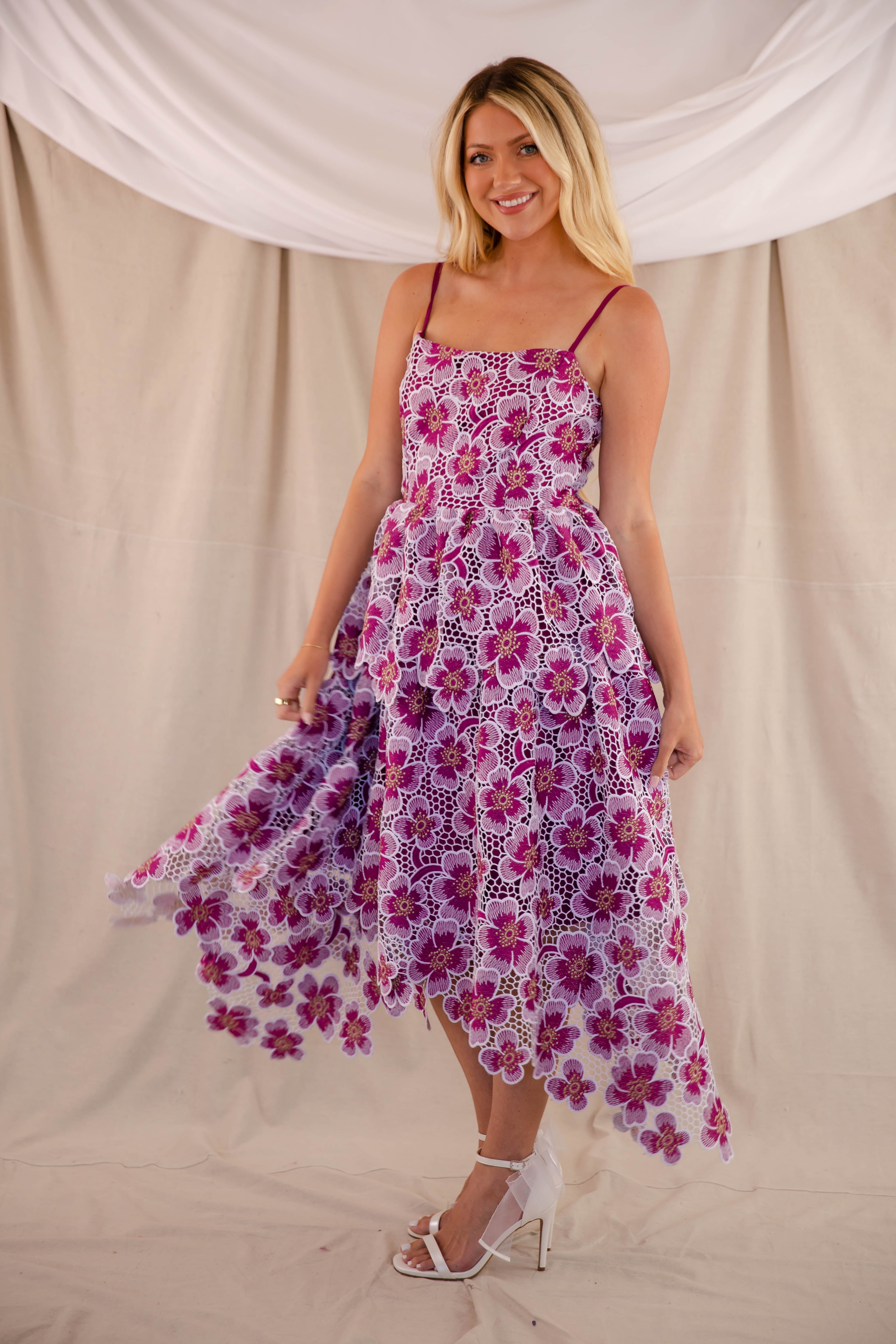 A Part Of The Crowd Midi Dress