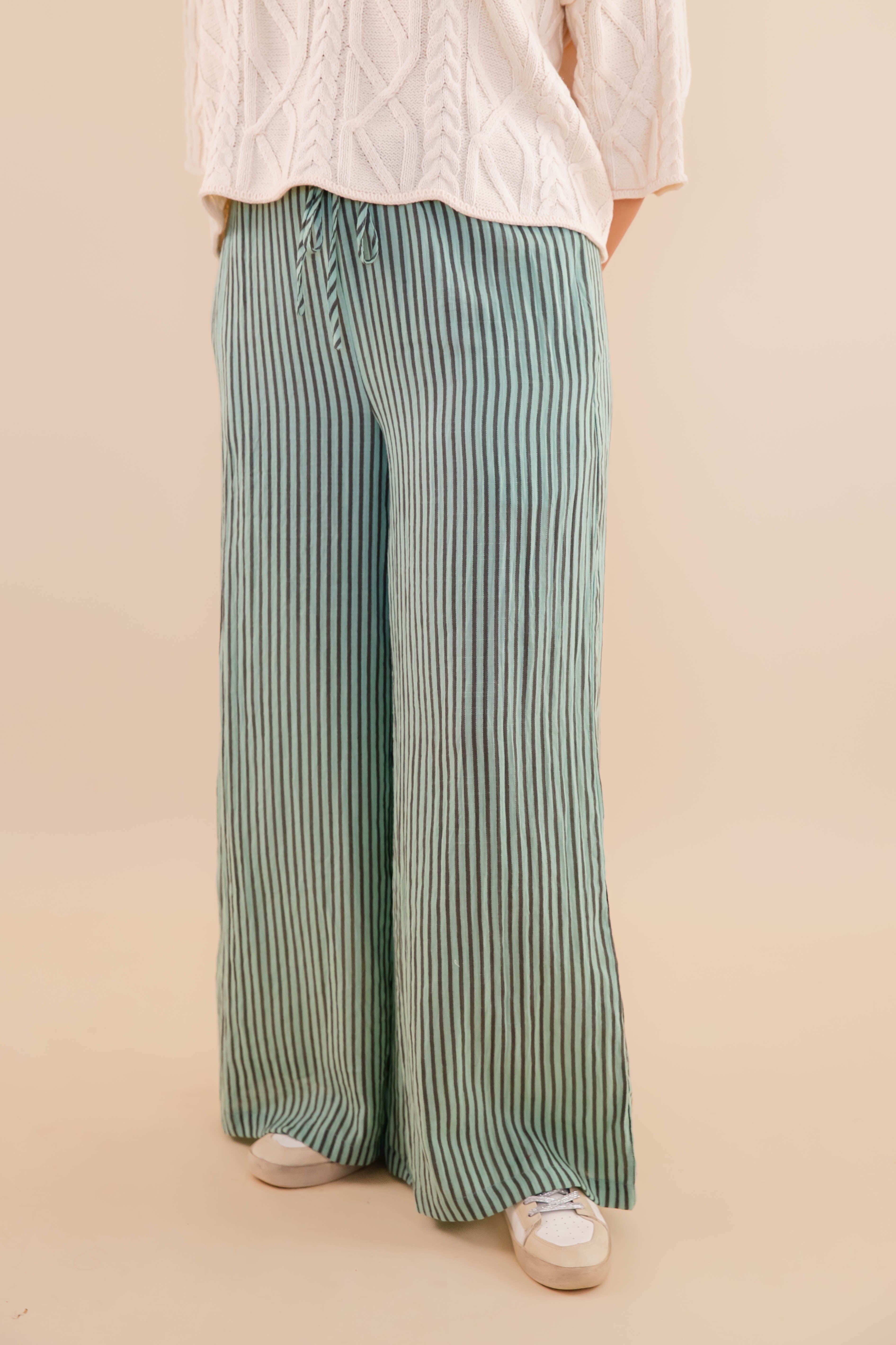 Wrapped In It Pants-Mint