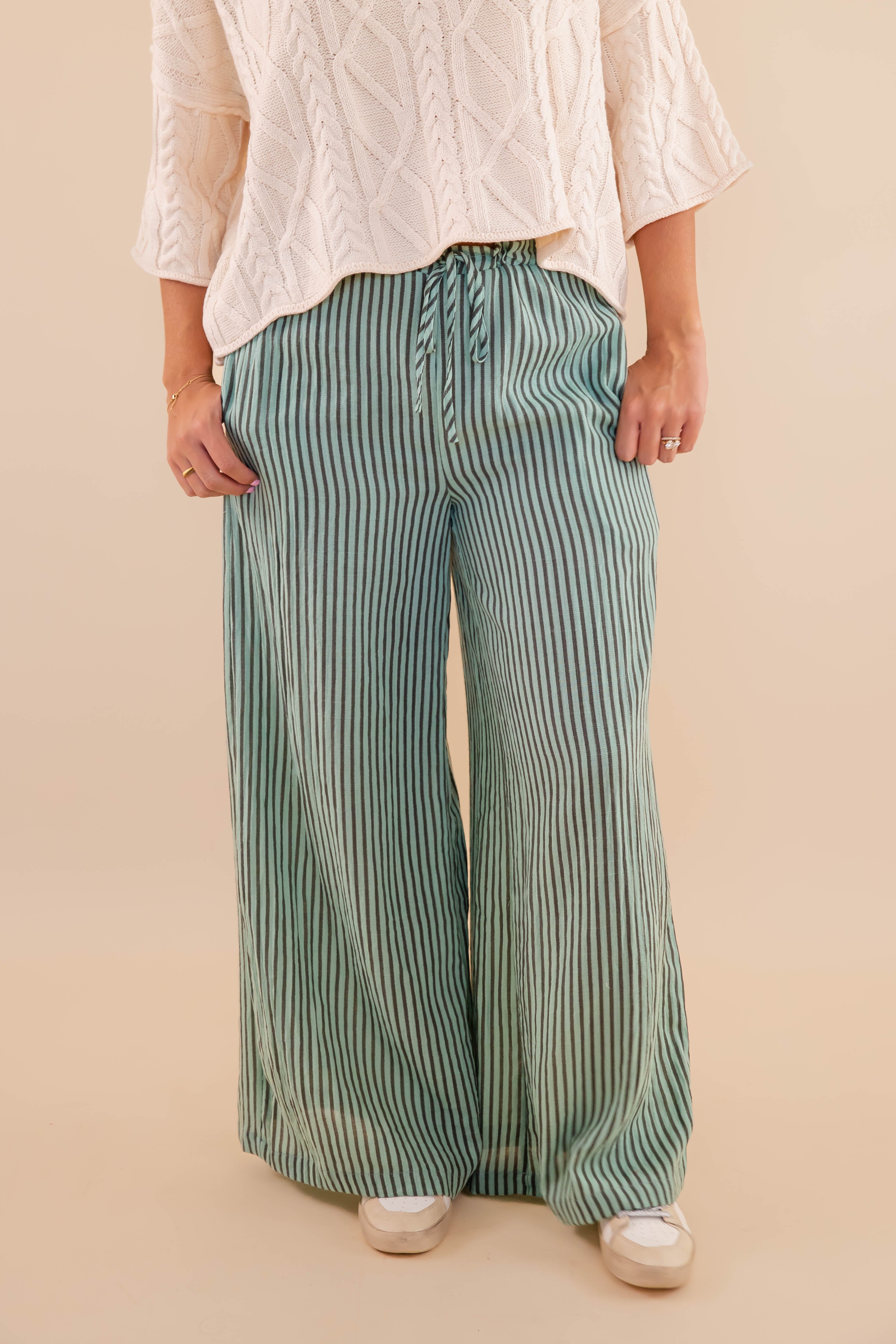 Wrapped In It Pants-Mint