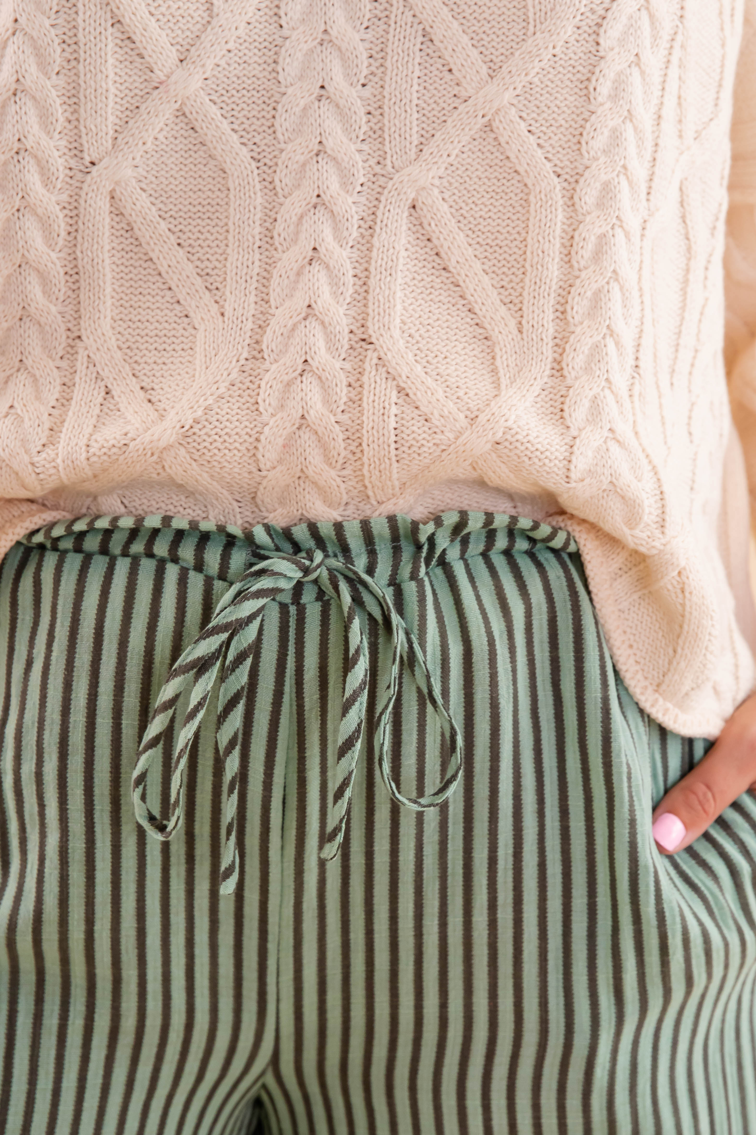 Wrapped In It Pants-Mint