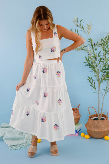 All My Problems Solved Midi Skirt