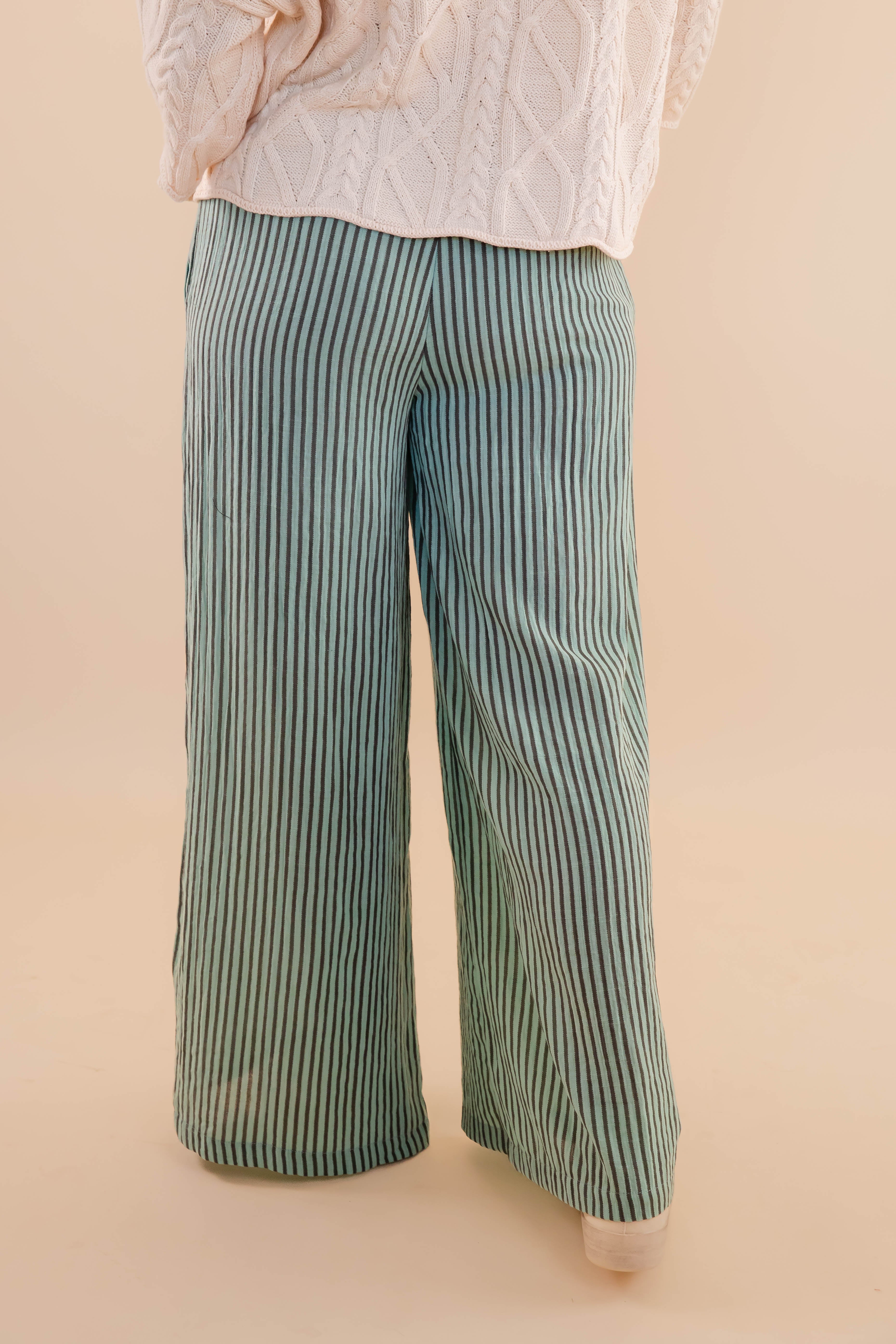 Wrapped In It Pants-Mint