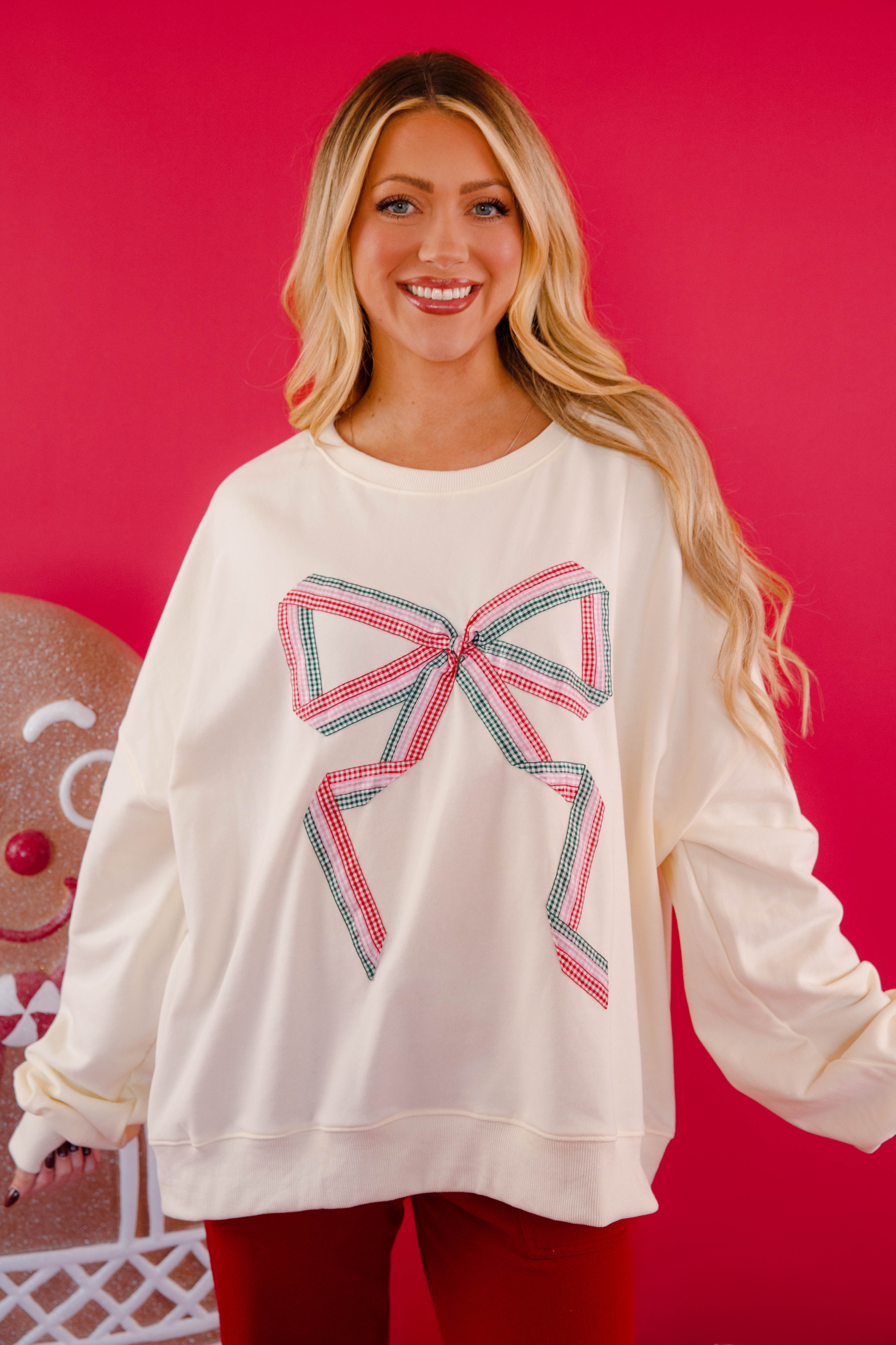 FINAL SALE: Wrapped With A Bow Pullover