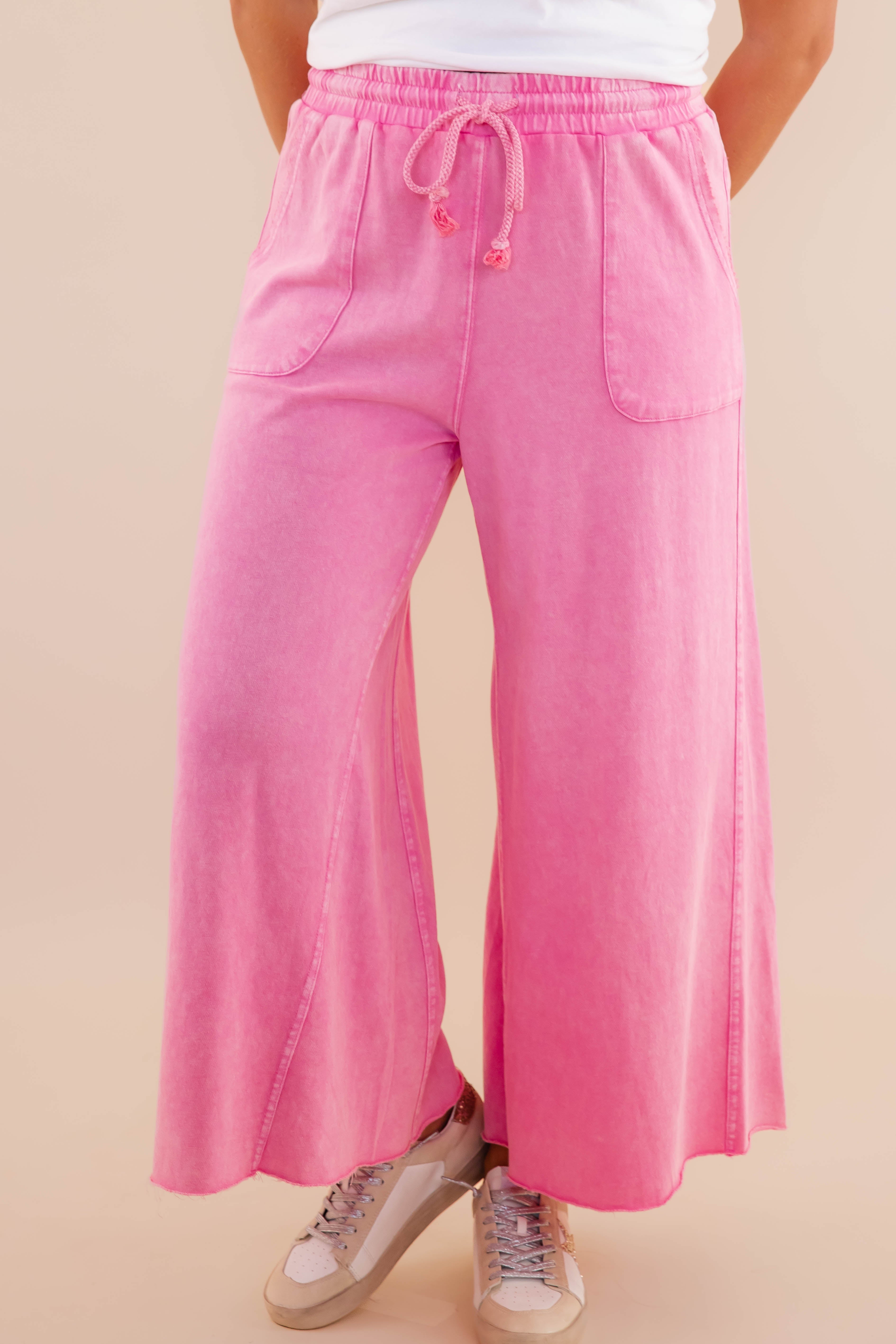 I Know A Place Pants-Hot Pink