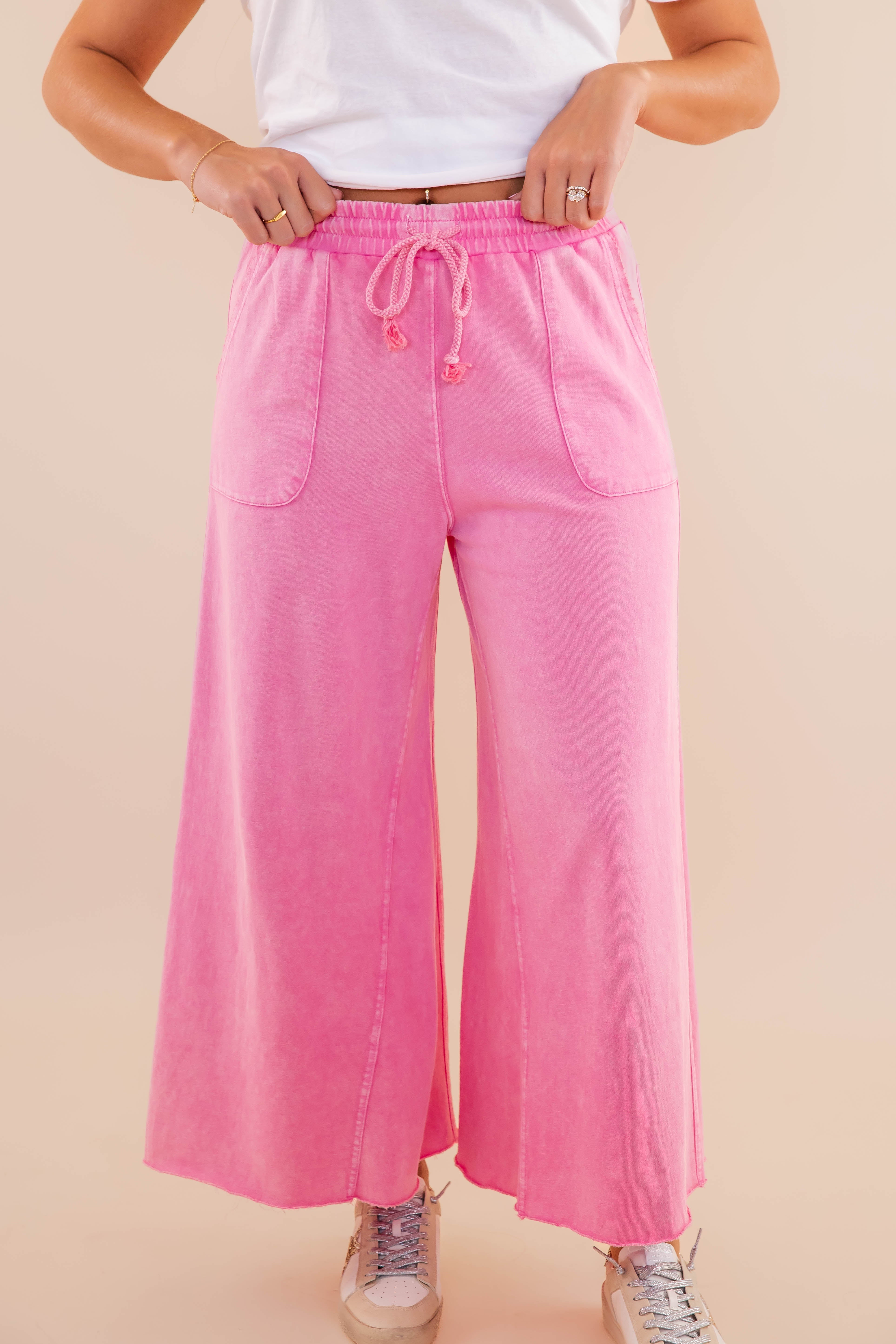 I Know A Place Pants-Hot Pink