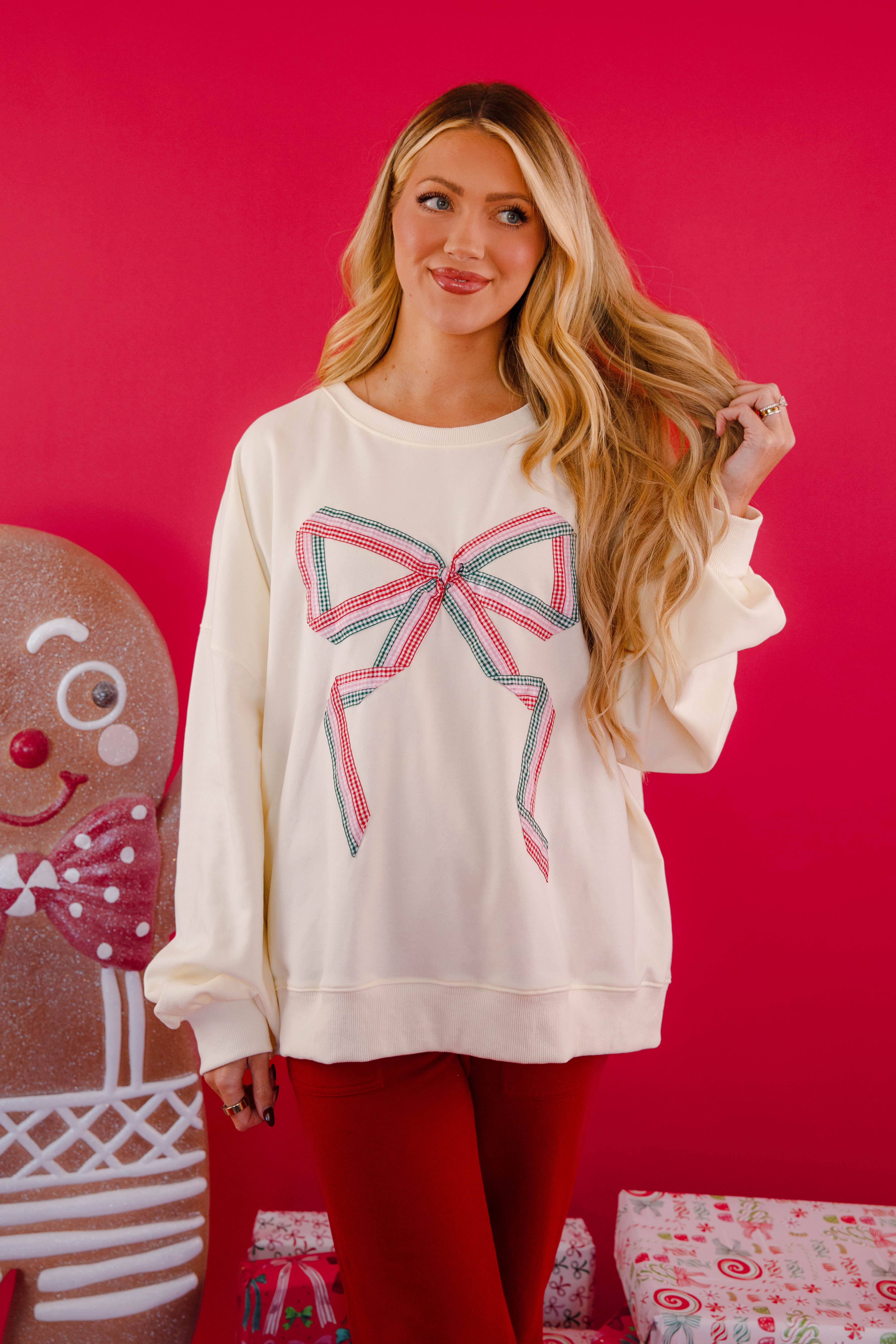 FINAL SALE: Wrapped With A Bow Pullover
