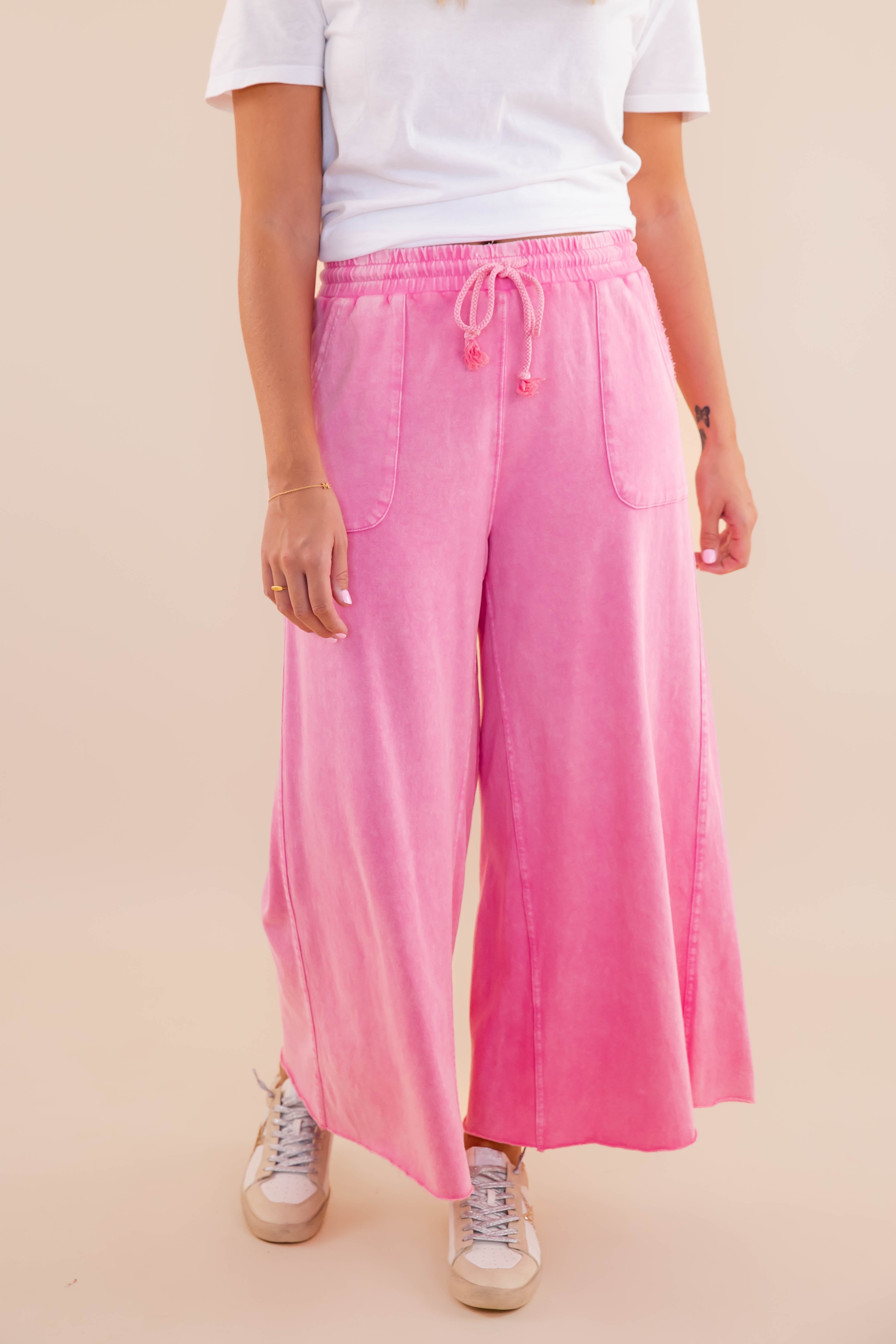 I Know A Place Pants-Hot Pink