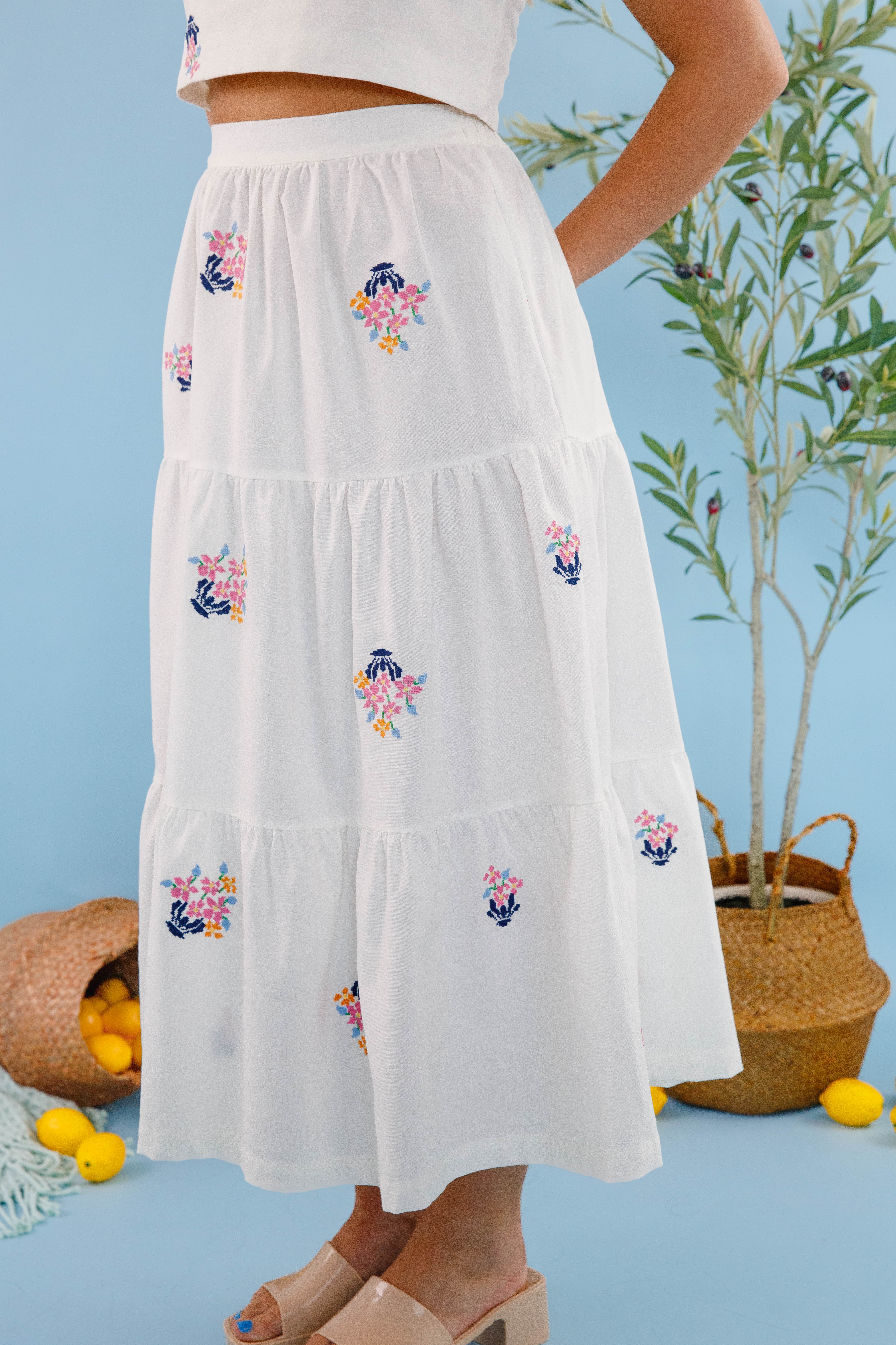 All My Problems Solved Midi Skirt