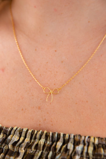 It Was Always You Bow Necklace