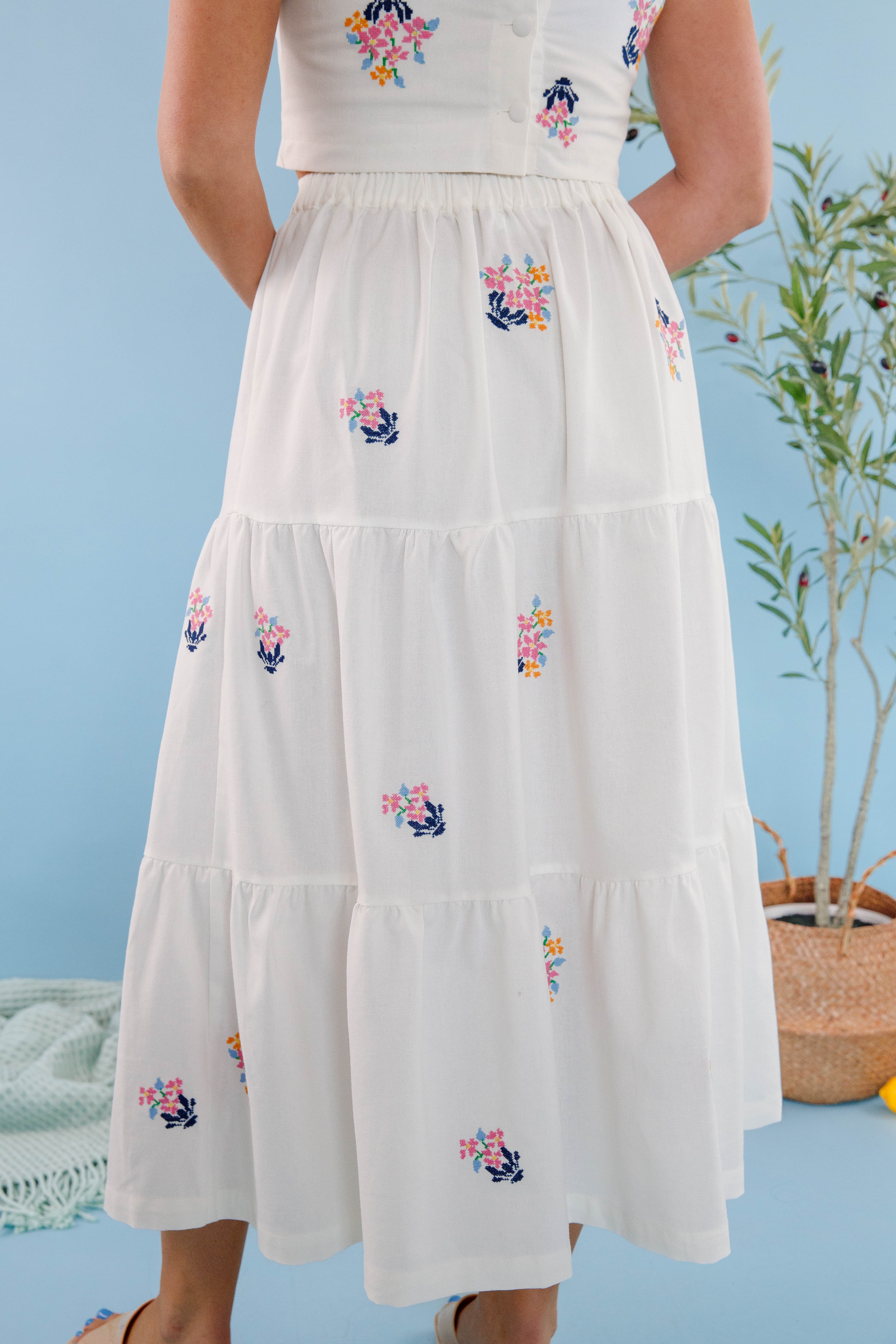 All My Problems Solved Midi Skirt