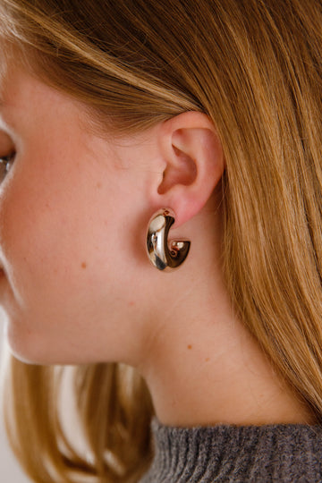 Loop It Back Earrings-Silver