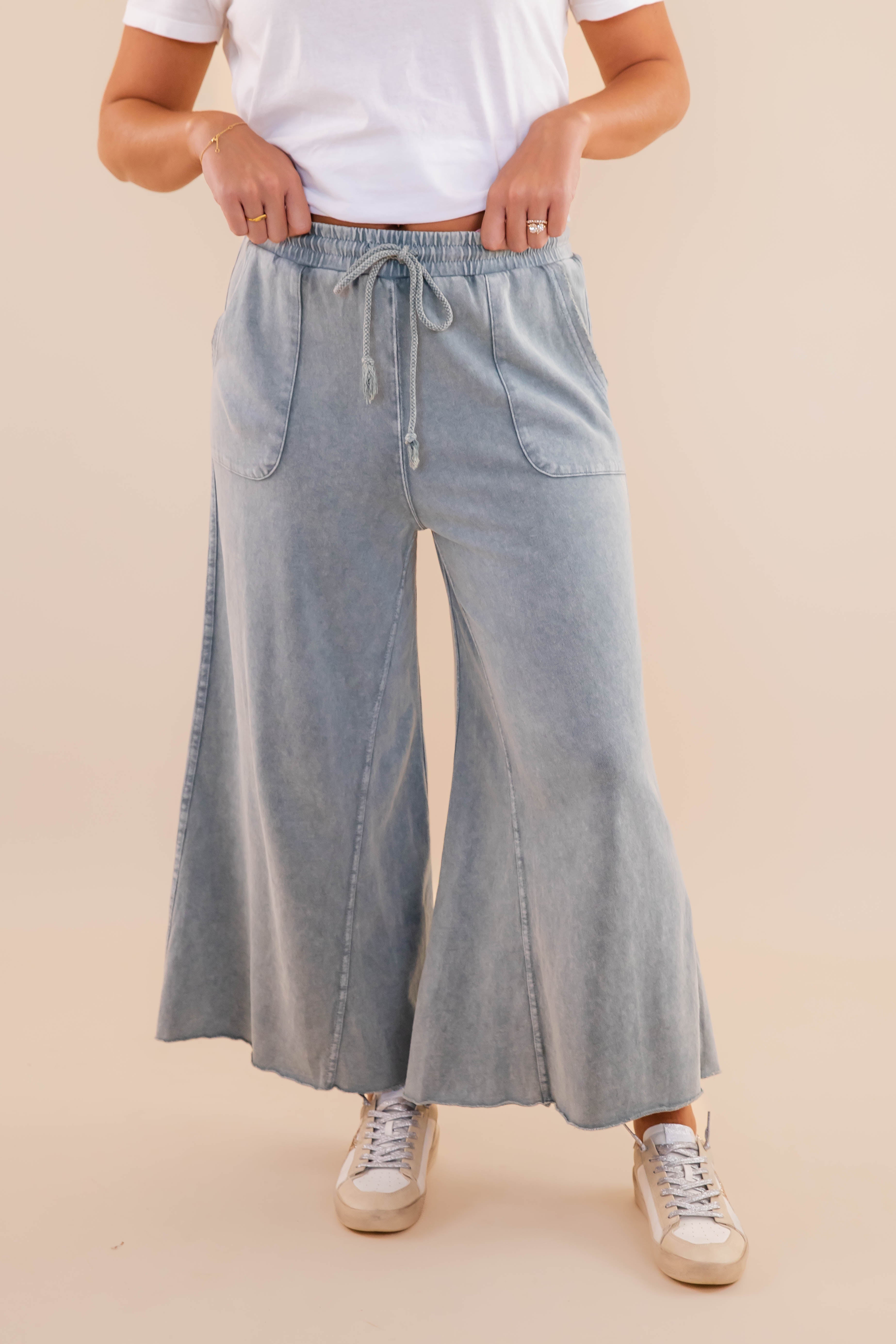 I Know A Place Pants-Grey