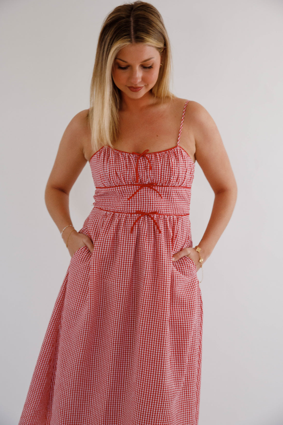 Innocently Flirting Midi Dress