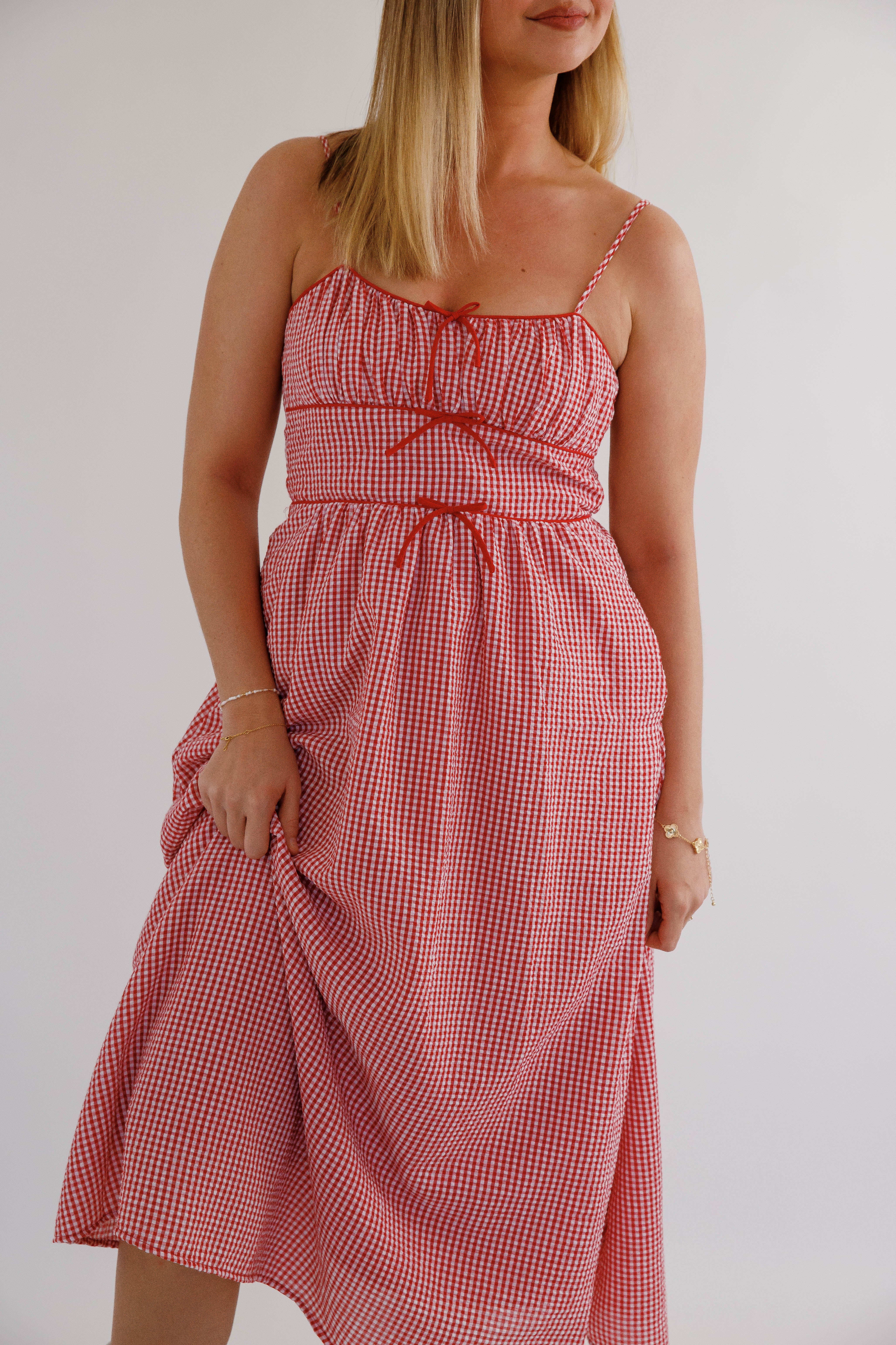 Innocently Flirting Midi Dress
