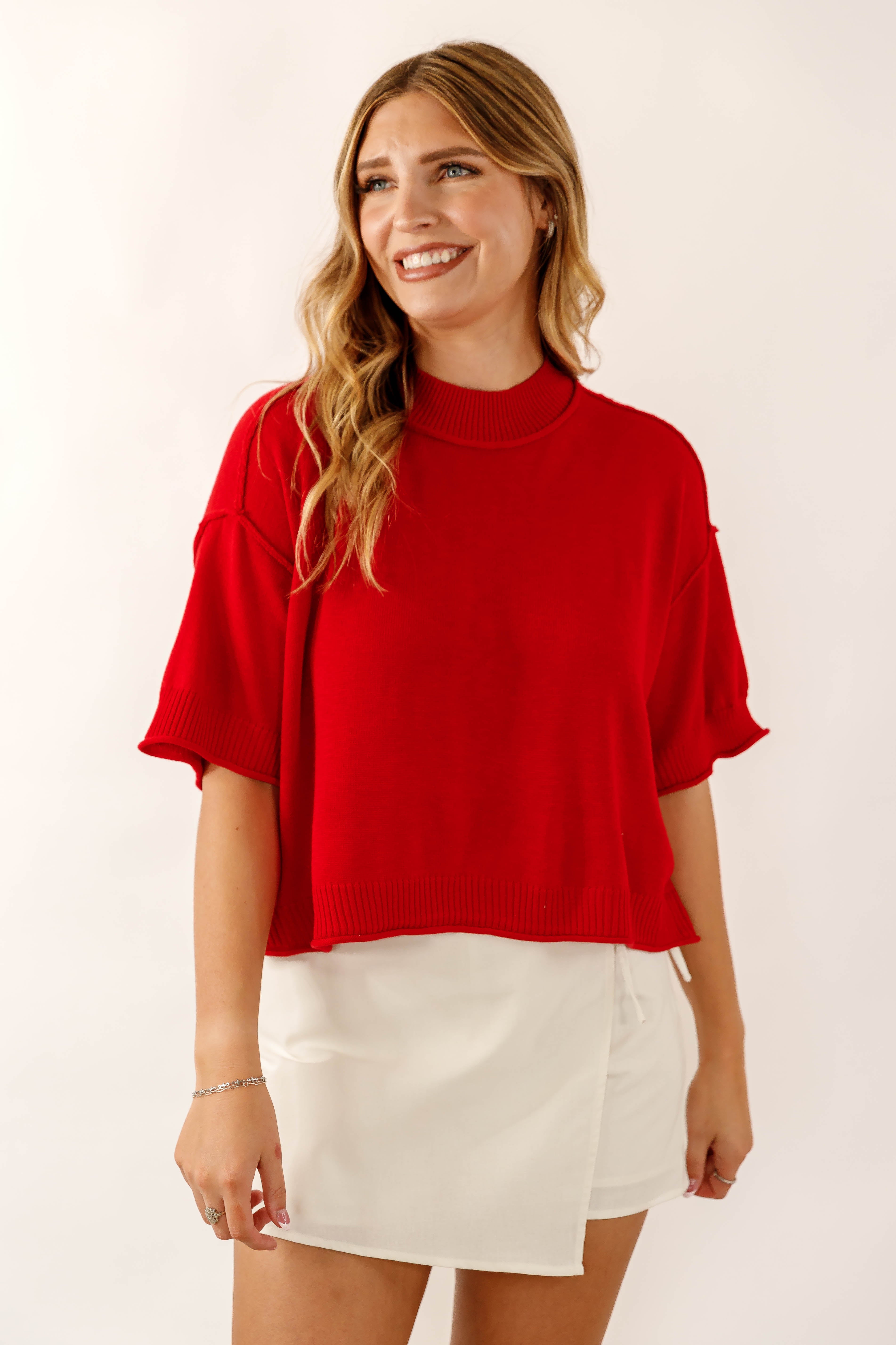 A Good Possibility Sweater-Red