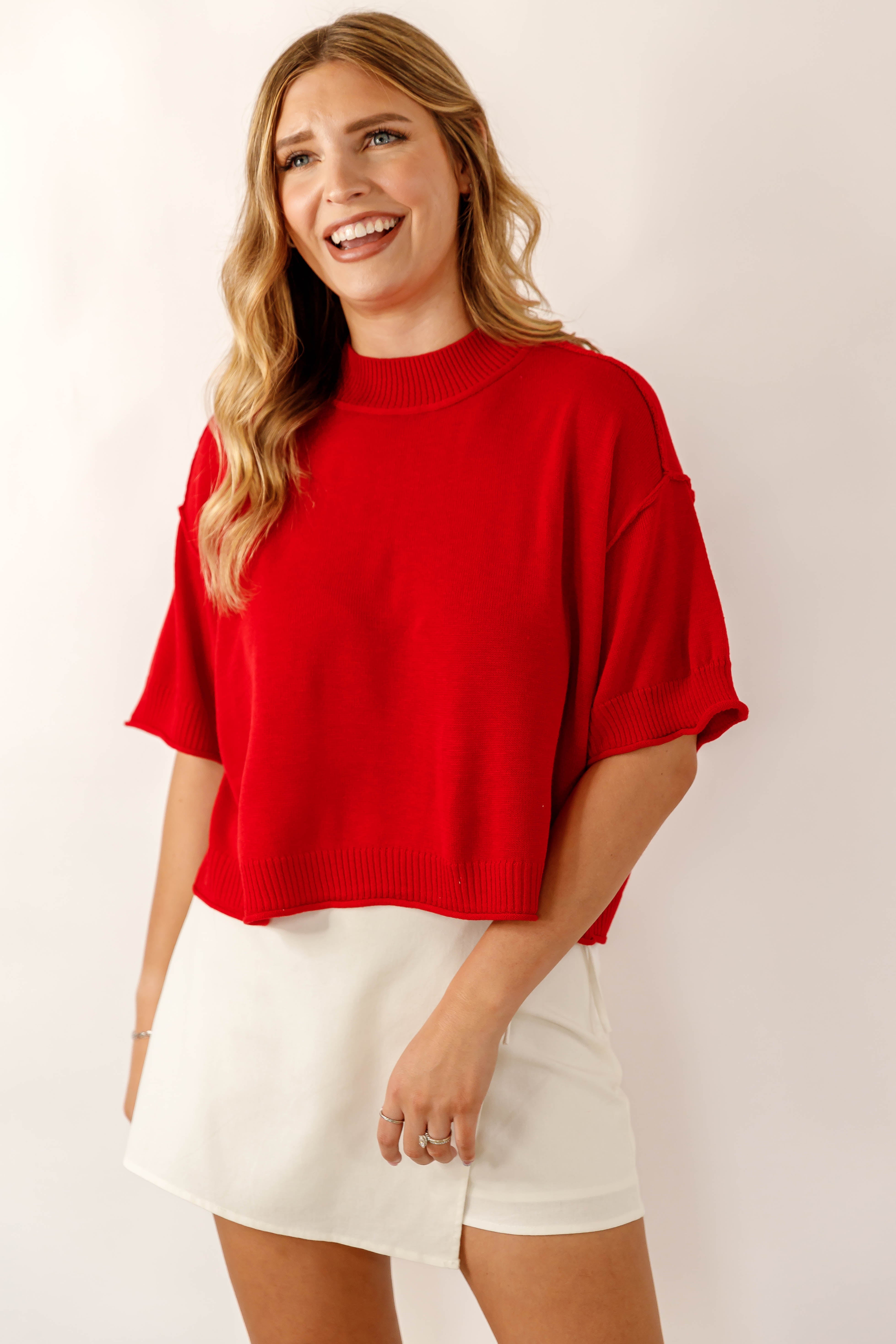 A Good Possibility Sweater-Red