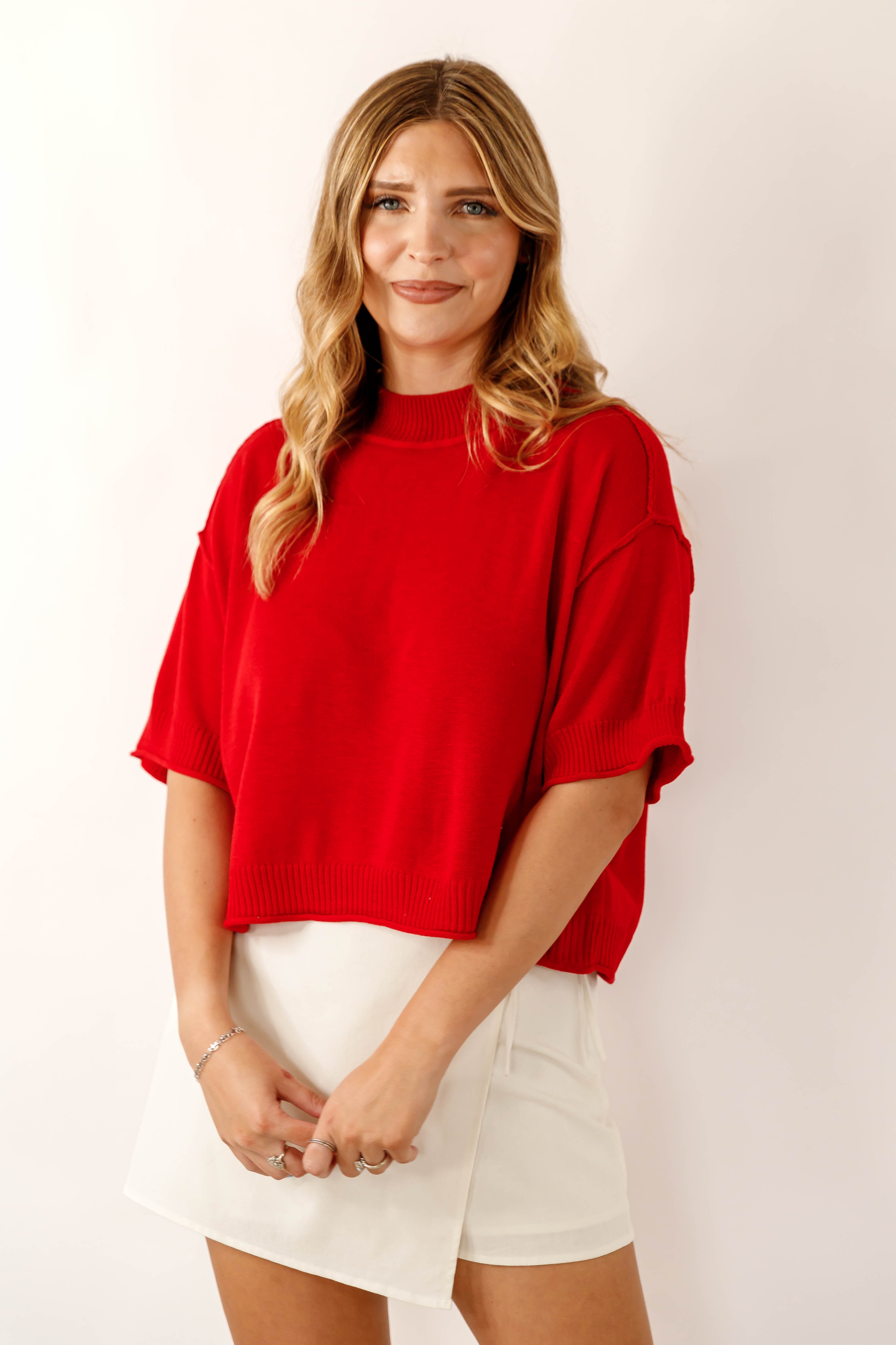 A Good Possibility Sweater-Red