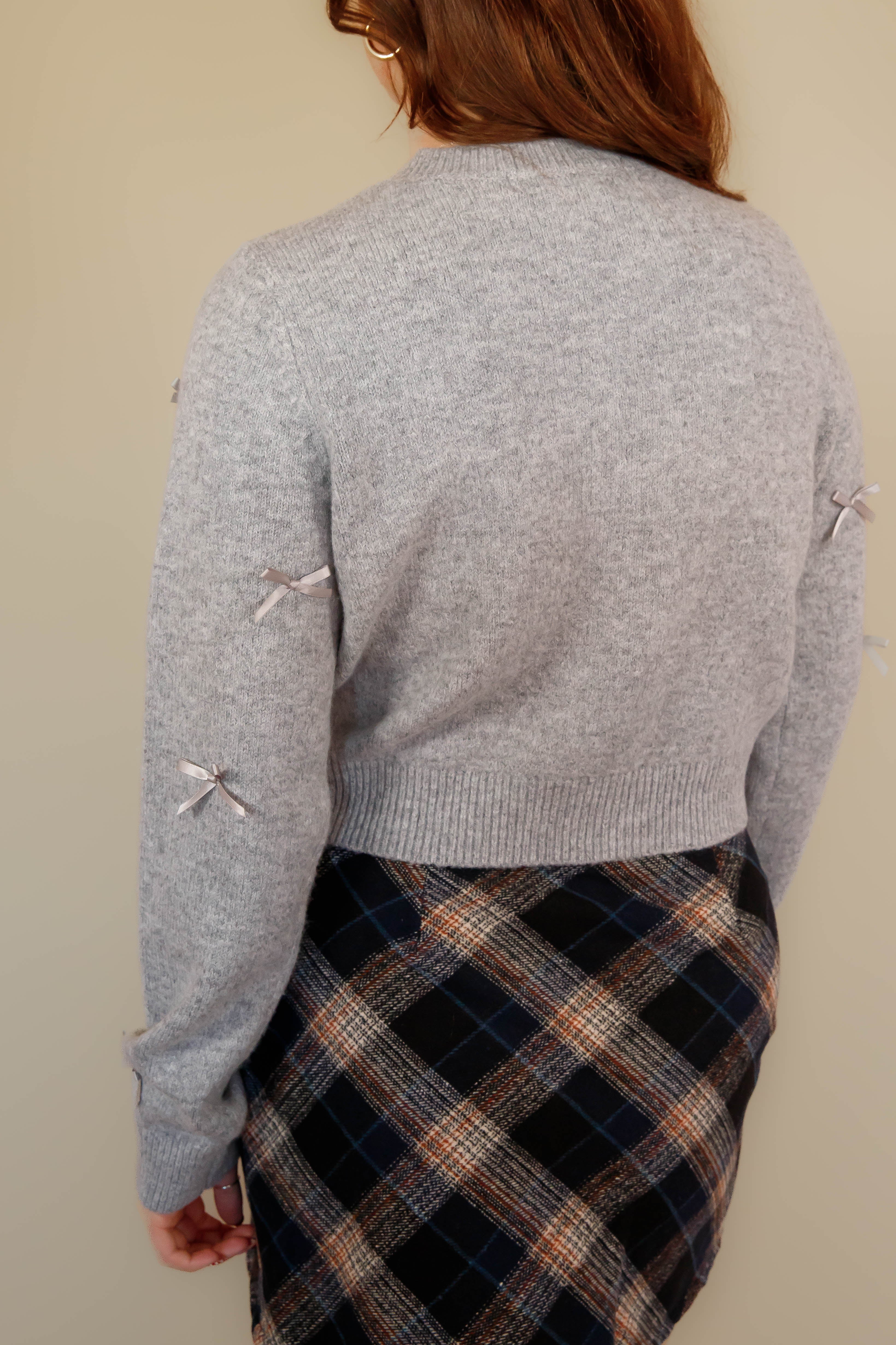 Look The Other Way Bow Cardigan
