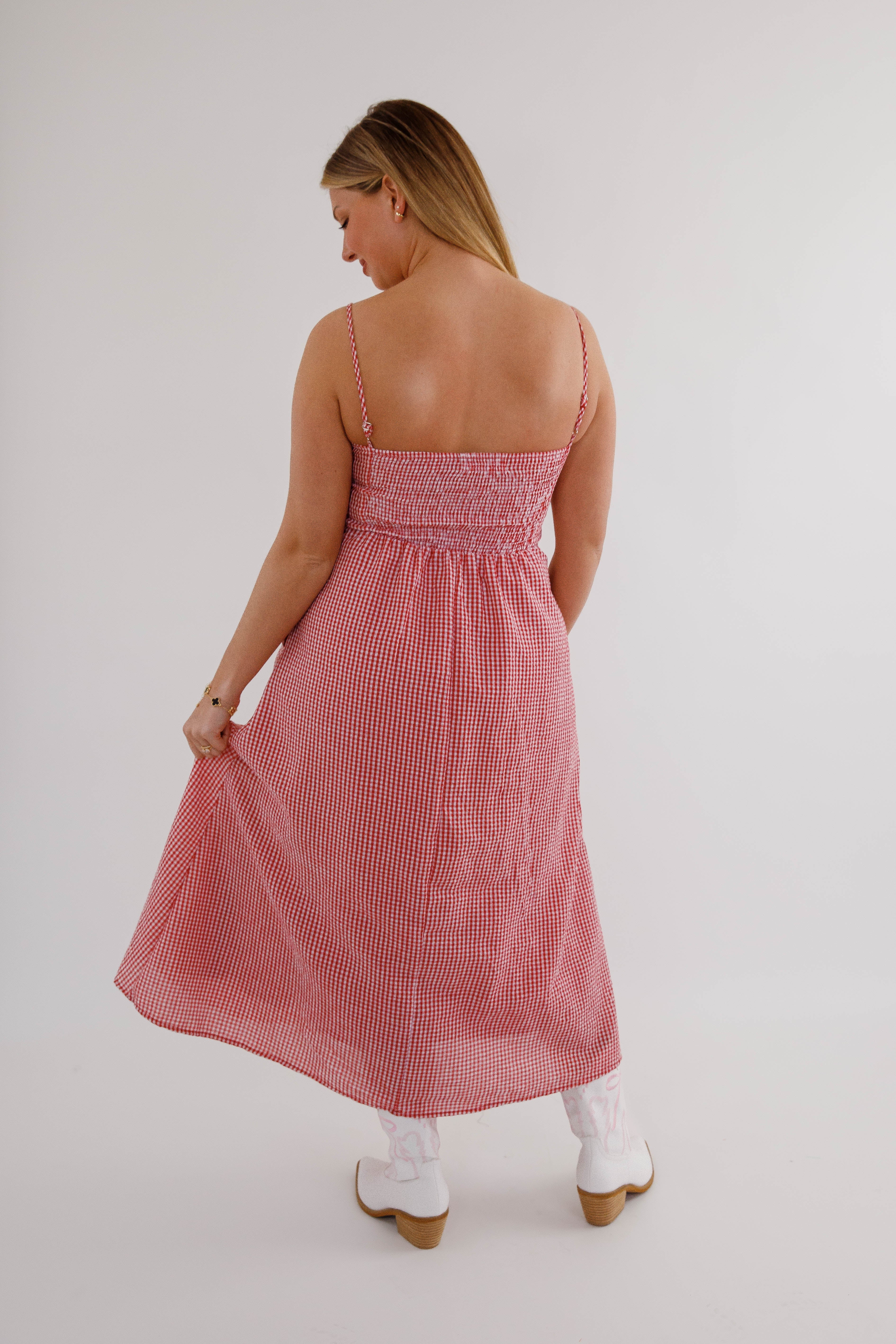 Innocently Flirting Midi Dress