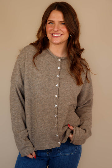 Back To My Old Ways Cardigan-Mocha