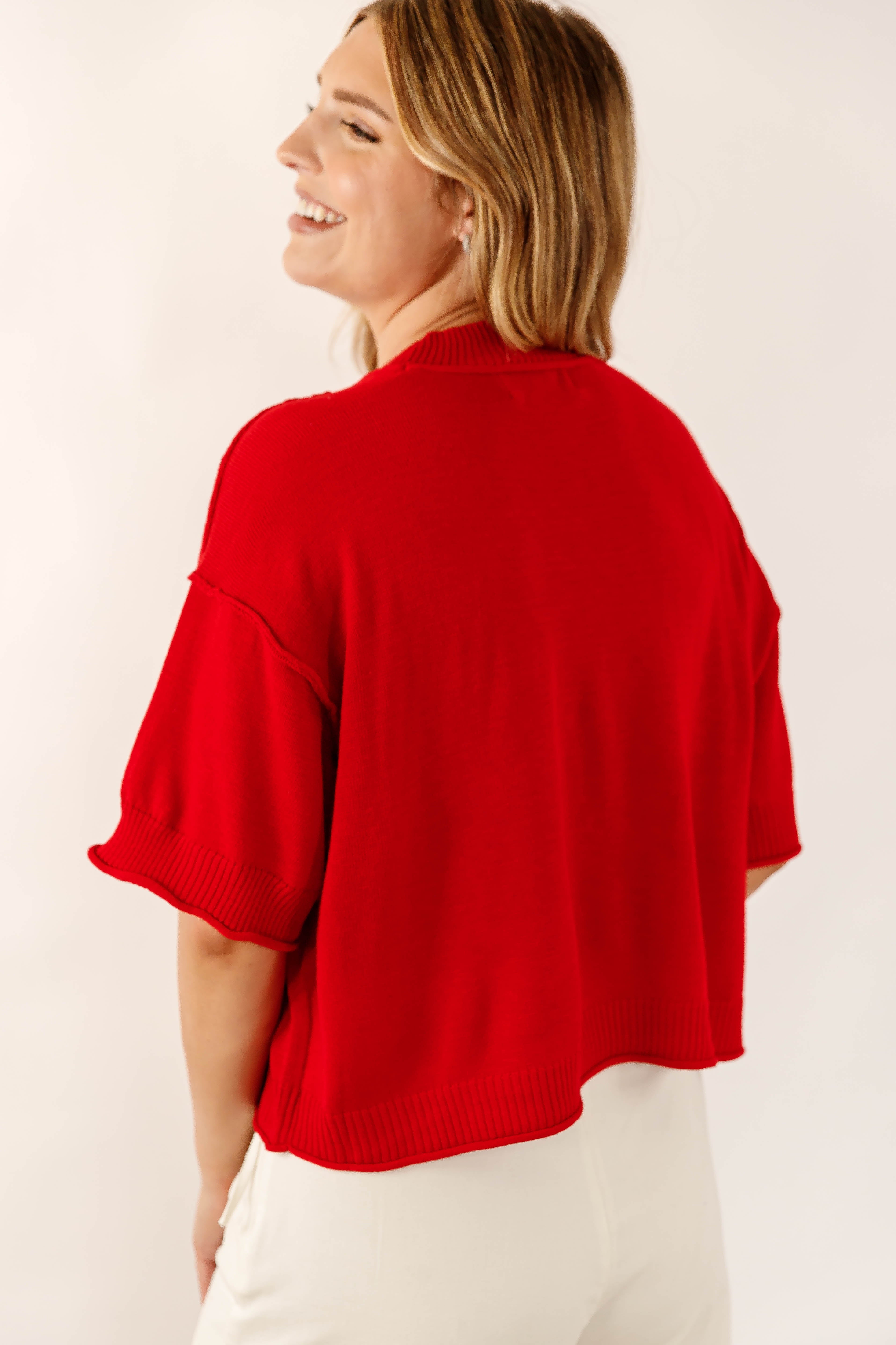 A Good Possibility Sweater-Red