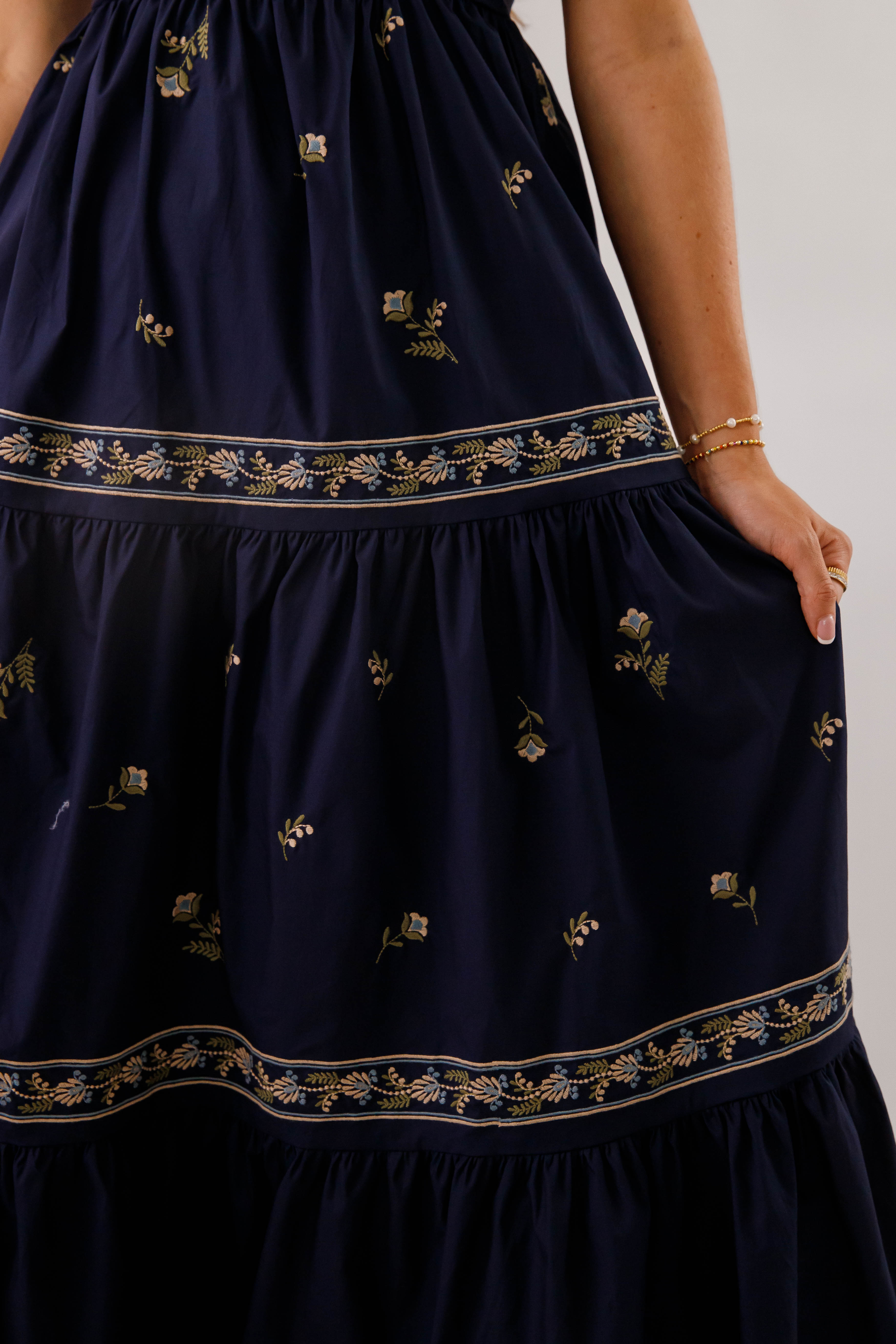 RESTOCK: A Feeling of Gratitude Maxi Dress-Navy
