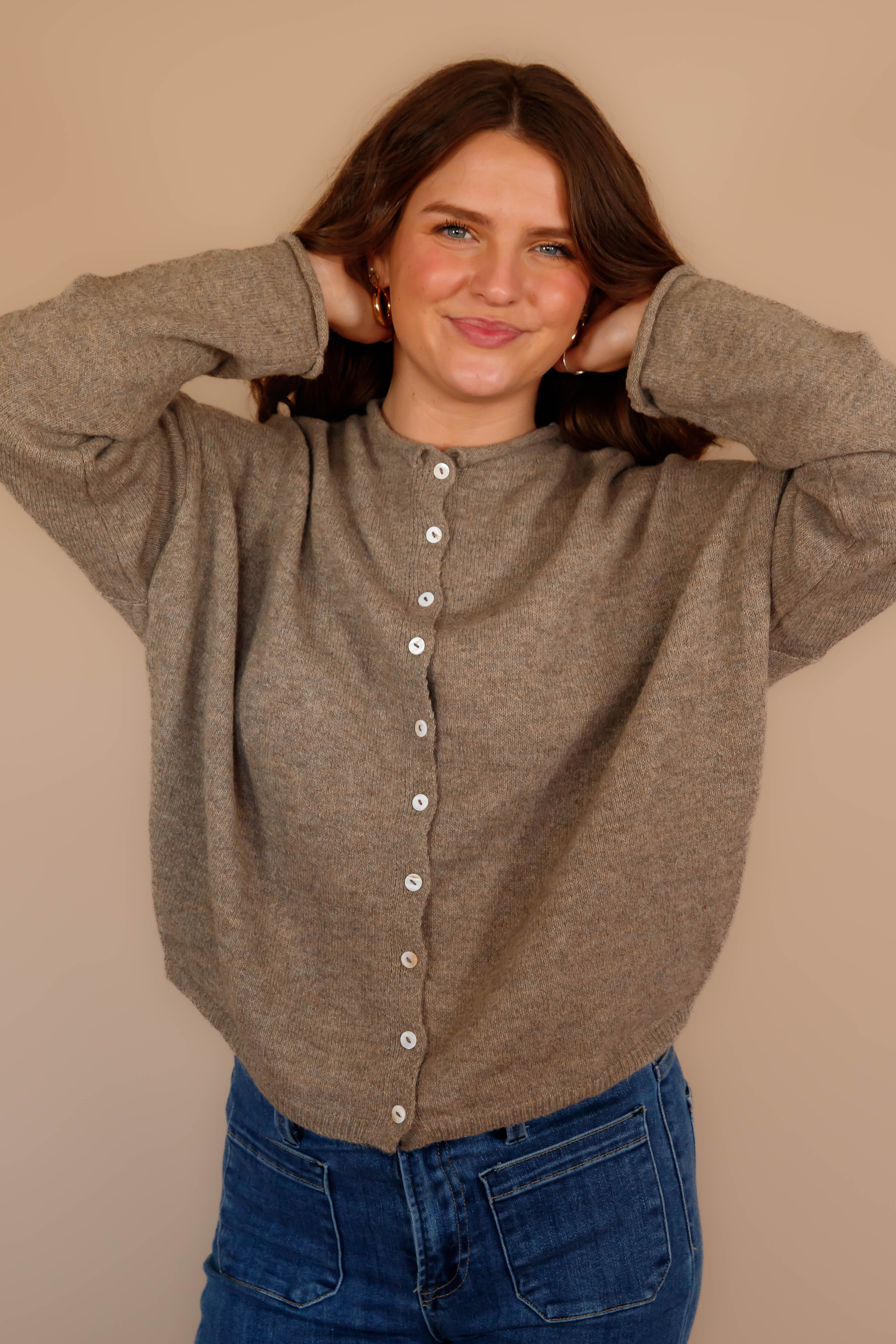 Back To My Old Ways Cardigan-Mocha