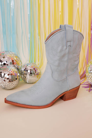 Claire Western Boots-Blue