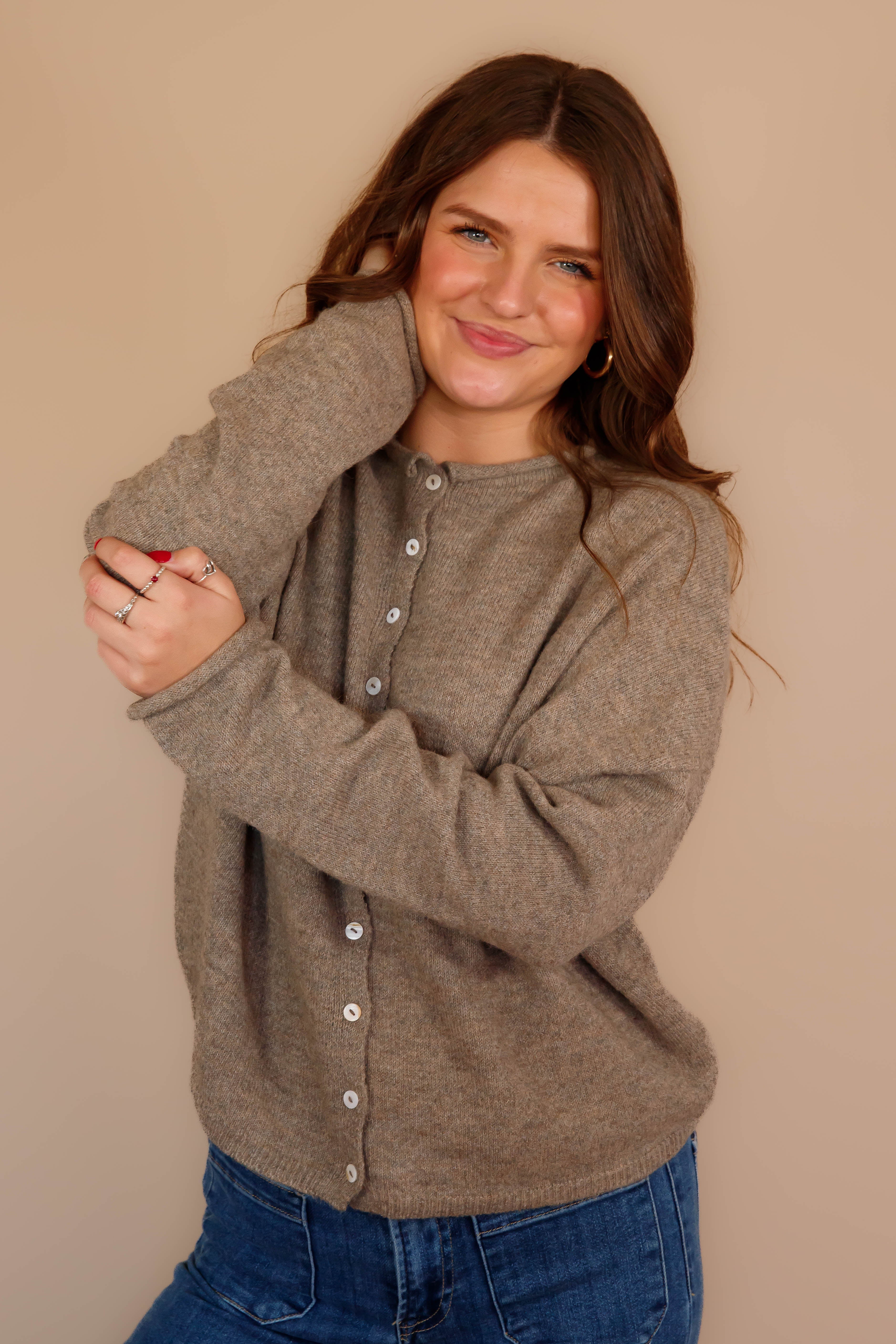 Back To My Old Ways Cardigan-Mocha