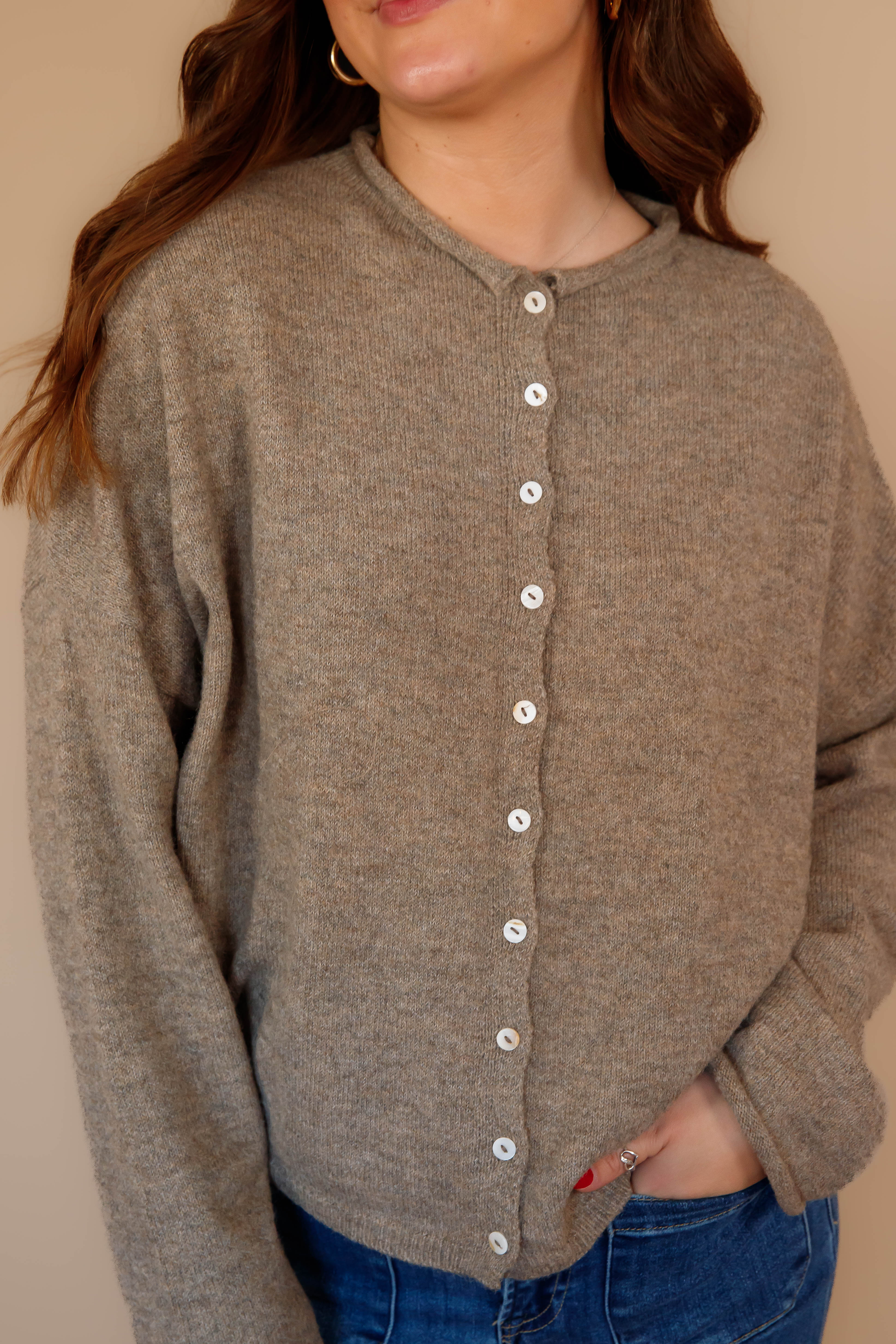 Back To My Old Ways Cardigan-Mocha
